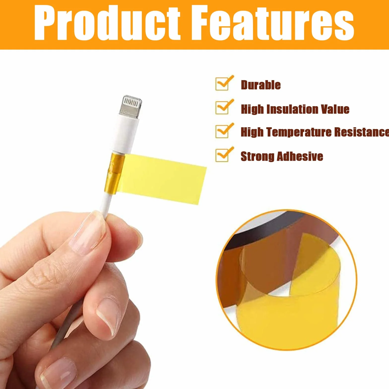 Kapton taśma klejąca, odporna na wysokie temperatury, do lutowania sublimacyjnego, do drukarek 3D, do sublimacji, do drukarek 3D, 10 mm