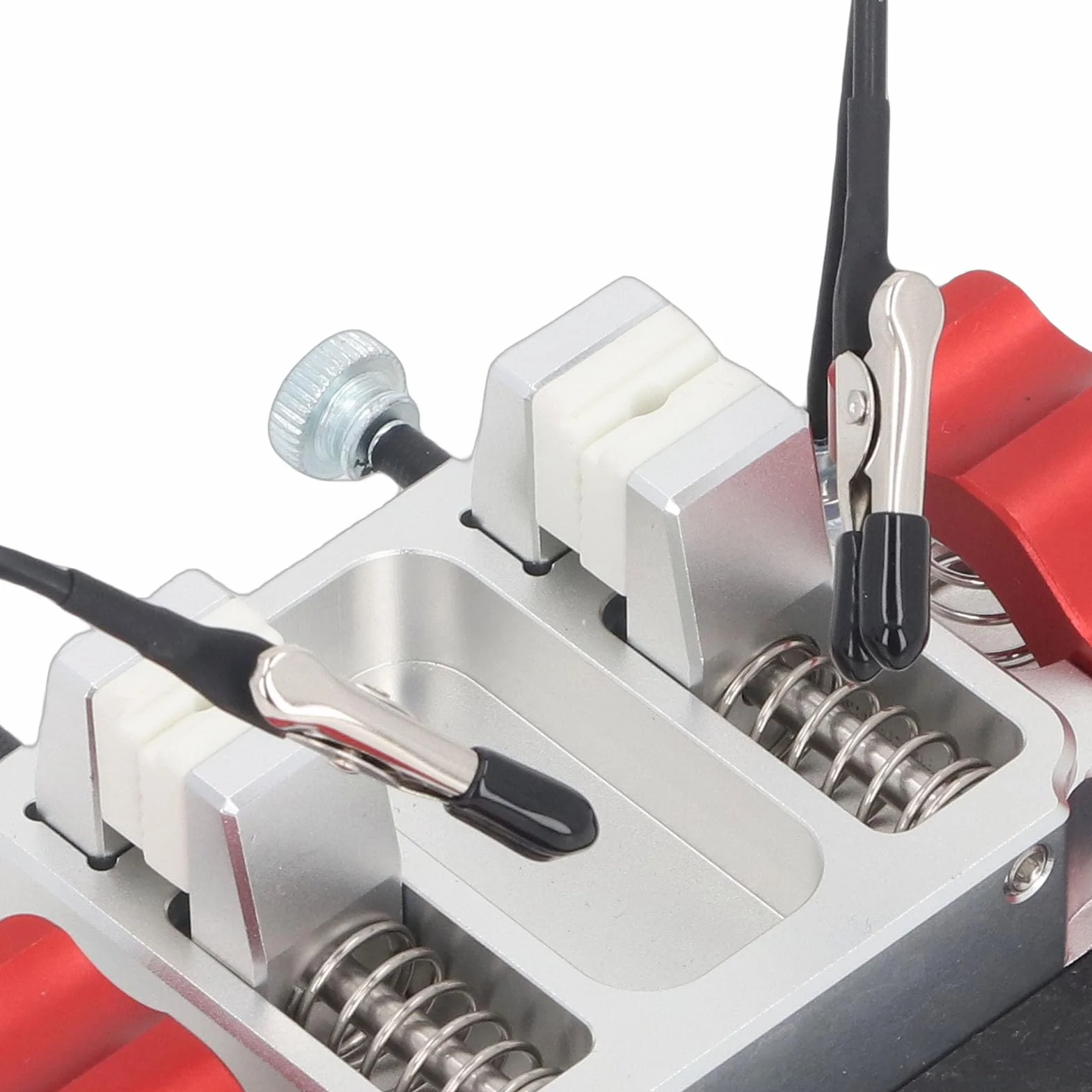 Eujgoov Narzędzie do Lutowania PCB Trzeciej Ręki, Stacja Lutownicza Pomocna dłoń z Zaciskiem Ceramicznym 2 X 12 Mm, odporność na Ciepło 260 ℃ do Naprawy Elektroniki