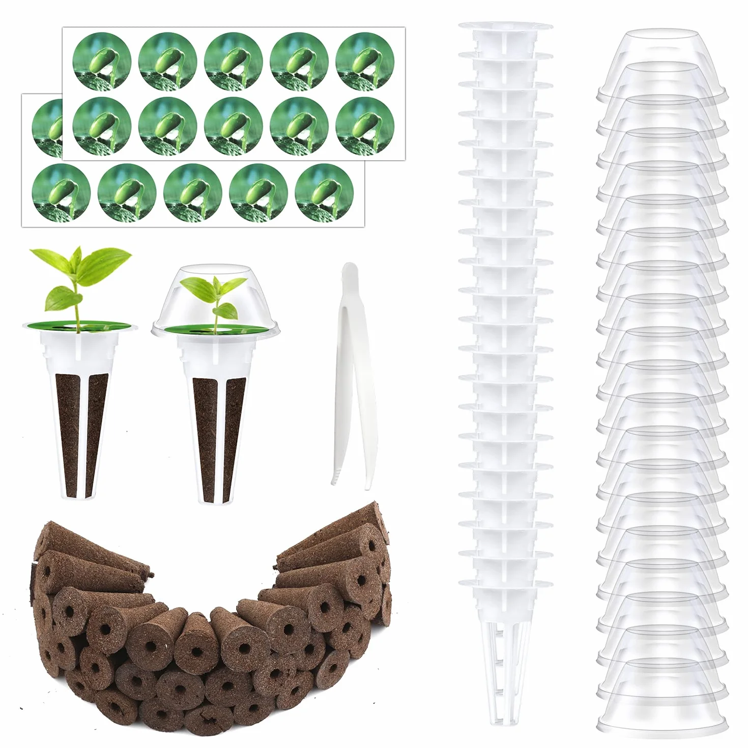 Zestaw Straków Nasion do Aeroogrodu 101 sztuk Hydroponic Seed Kit