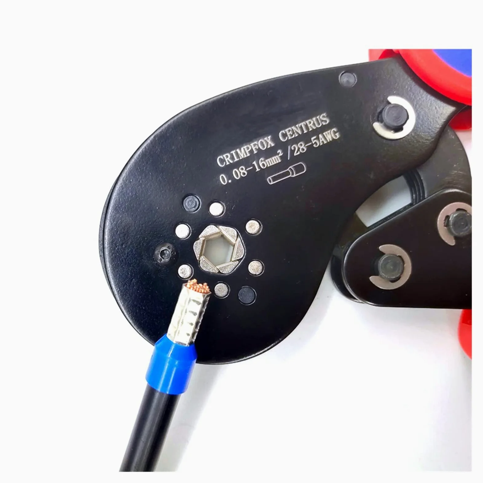 HSC8 16-6 0.08-16mm² zestaw szczypiec do zaciskania końcówek rurowych narzędzie do zaciskania złączy tulejowych precyzyjny zestaw zacisków elektrycznych perfection (Color : HSC8 16-6)