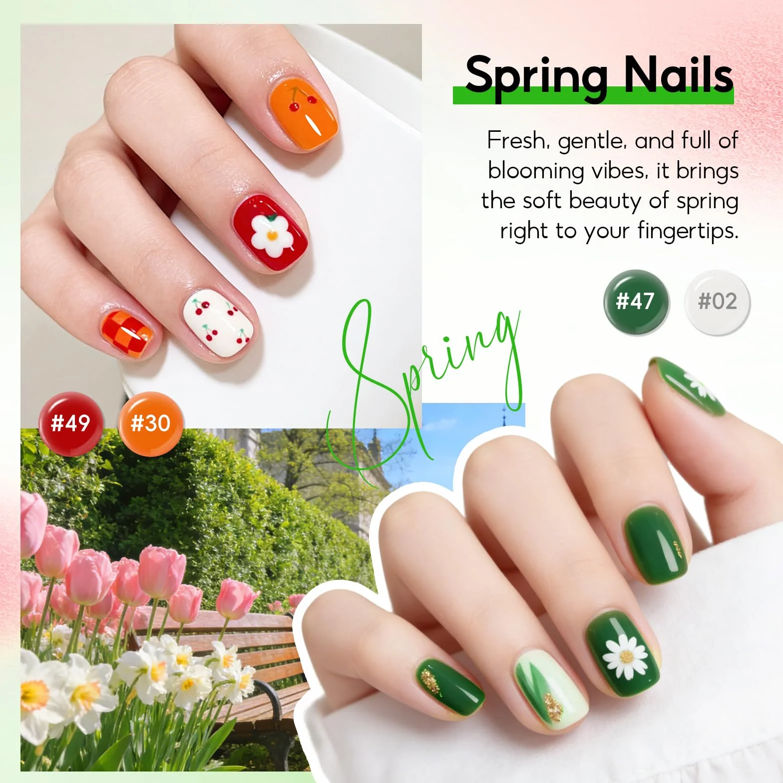 PEACECOLOR 73 szt. Zestaw półtrwałych paznokci i lampy, 55 kolorów półtrwały żelowy lakier do paznokci z podstawą Top Matowy Top Coat Zestaw do manicure półtrwały dla początkujących