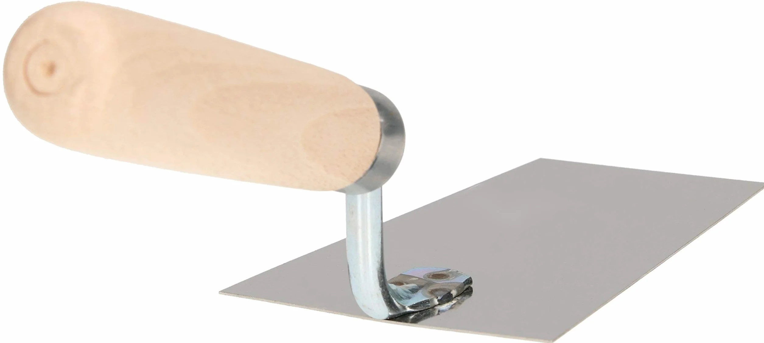 KOTARBAU® Kielnia trapezowa ze stali szlachetnej 130mm x 63mm z drewnianym uchwytem