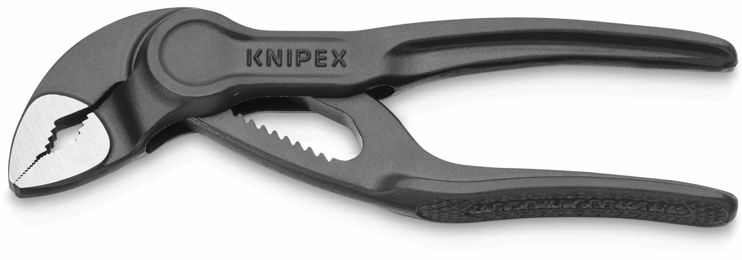 KNIPEX Cobra XS Szczypce nastawne do rur fosforanowana, szara wytłaczana, chropowata powierzchnia 100 mm, 87 00 100