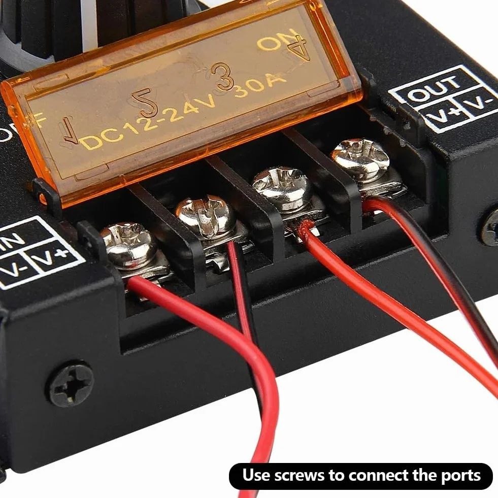 Taśma LED ściemniacz, DC 12 V-24 V 30 A PWM regulator ściemniania, z przyciskiem wł./wył. do regulacji jasności, ściemniacz LED, aluminiowa obudowa, pasuje do taśm świetlnych LED 5050 3528