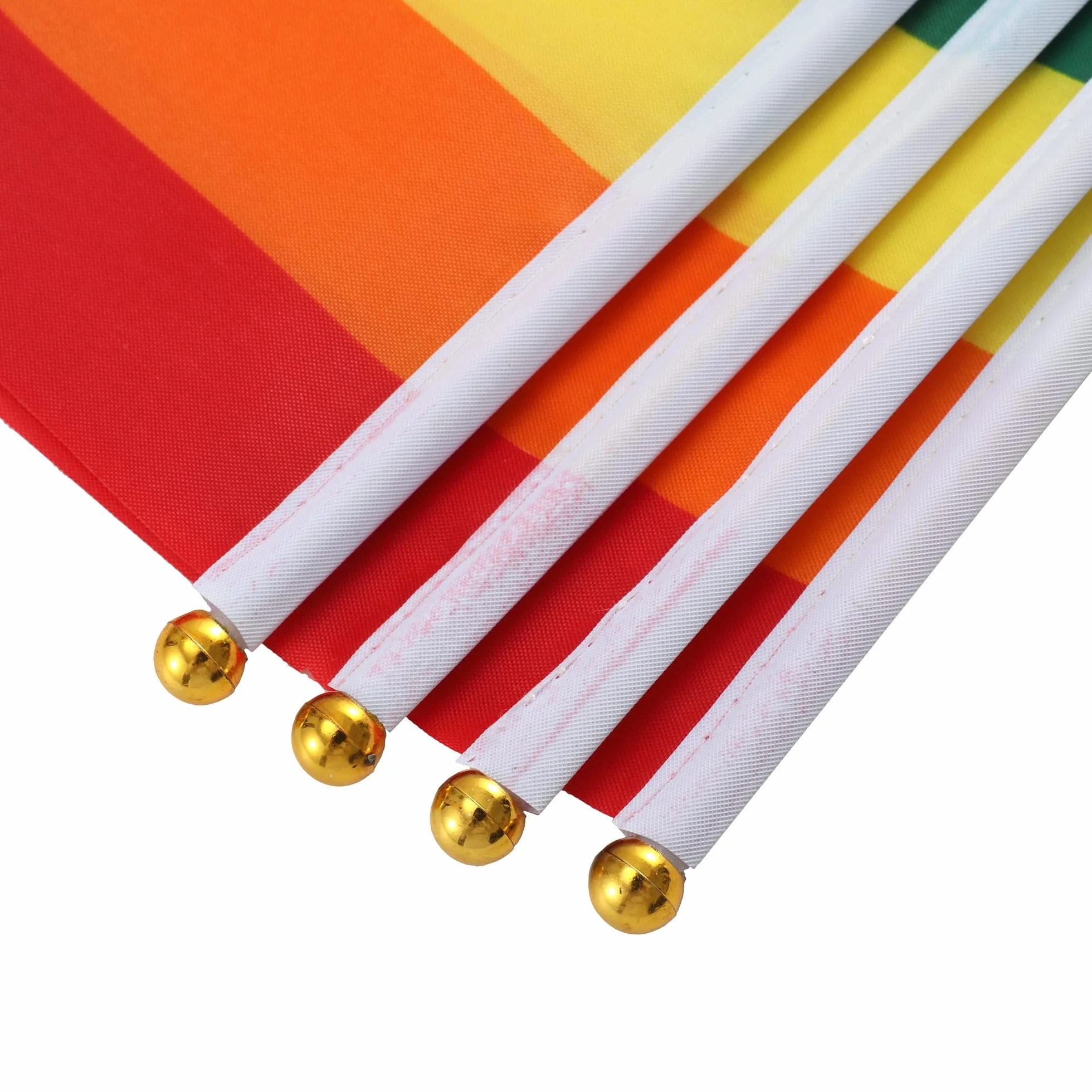 TRIXES Zestaw 15 sztuk tęczowych flag machających LGBTQ+ Pride NHS banery z patyczkami 20x28 cm