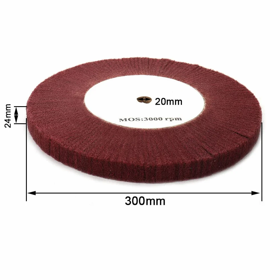 4” Koło polerskie z włókna nylonowego Polerowanie ścierne Nylonowa tarcza szlifierska Koło listkowe z włókniny,Tarcze polerskie(300Mm)