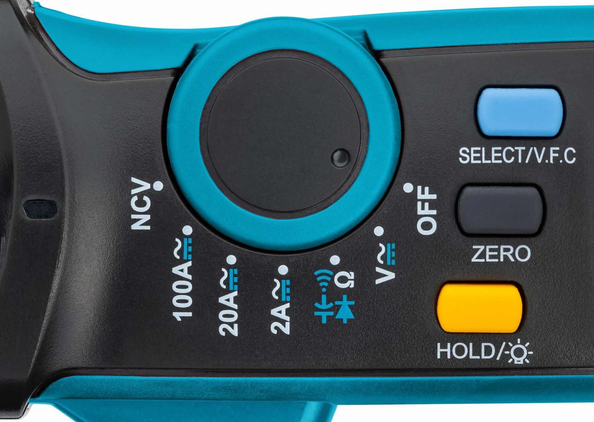 HAZET Cyfrowy zacisk prądowy 2152-610, kompaktowy, do napięcia, prądu i oporu, z podświetlanym wyświetlaczem LCD, funkcją NCV, akcesoria w zestawie.