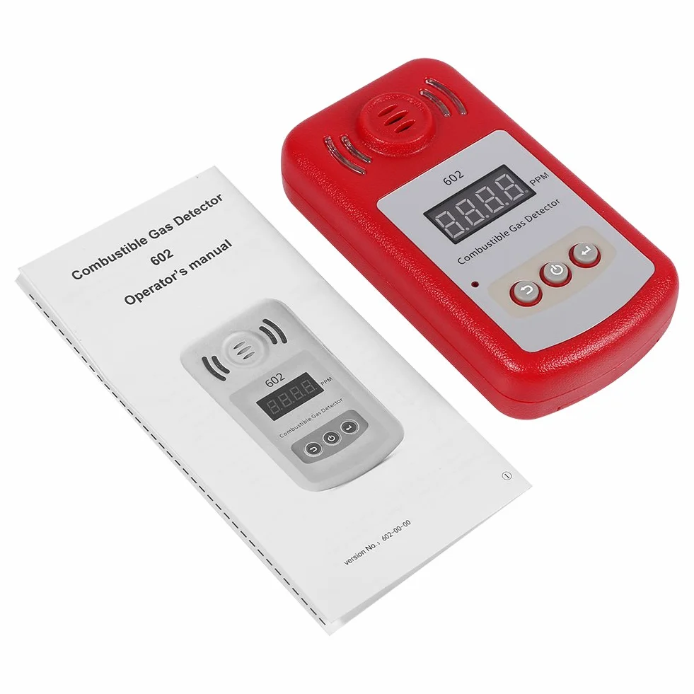 Wiincal Alarm wycieku gazu palnego, 1 szt. Detektor gazu ziemnego 300-10000PPM z alarmem dźwiękowym i lampą błyskową