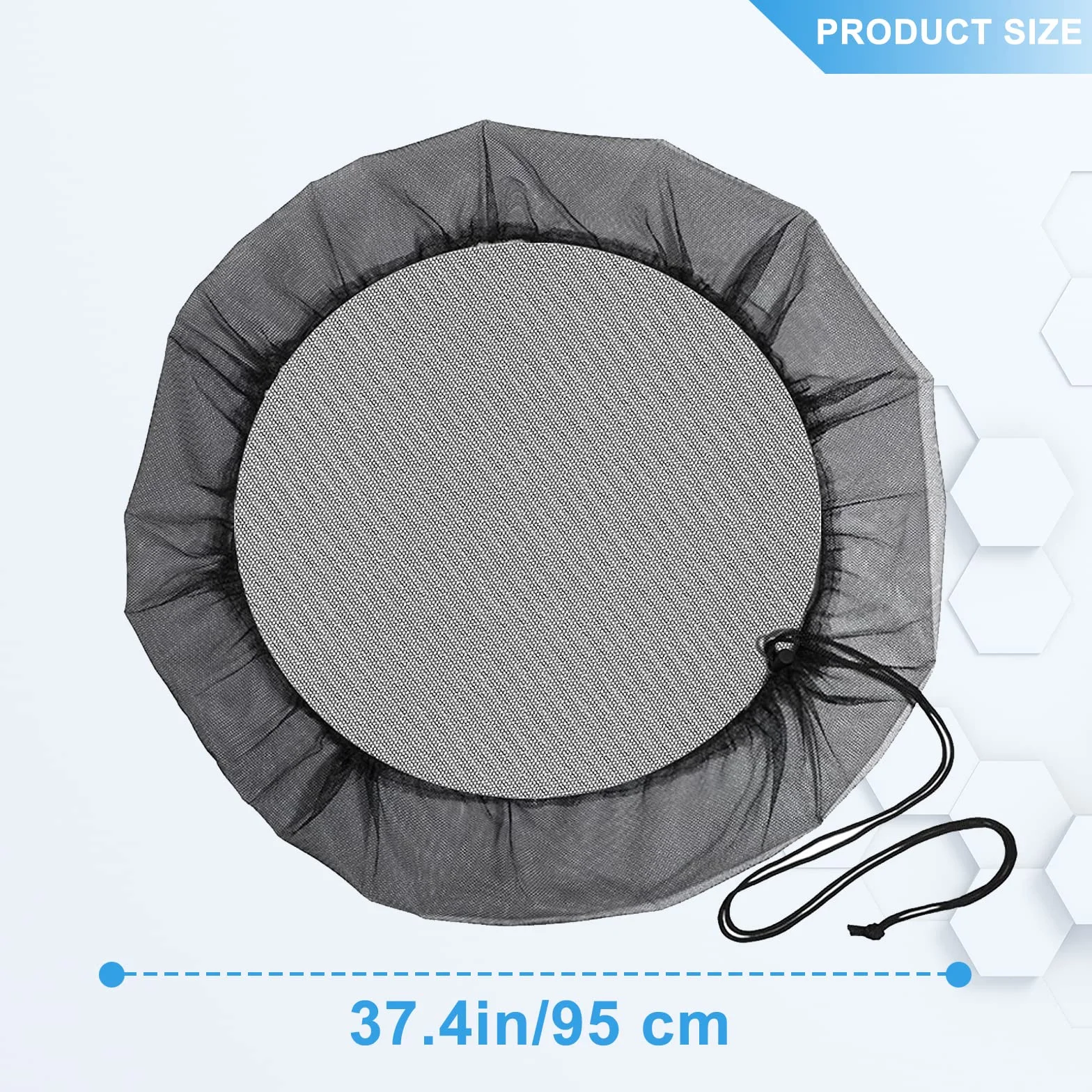 Siatka na beczki na deszczówkę 2 sztuki do 97 cm osłona na komary