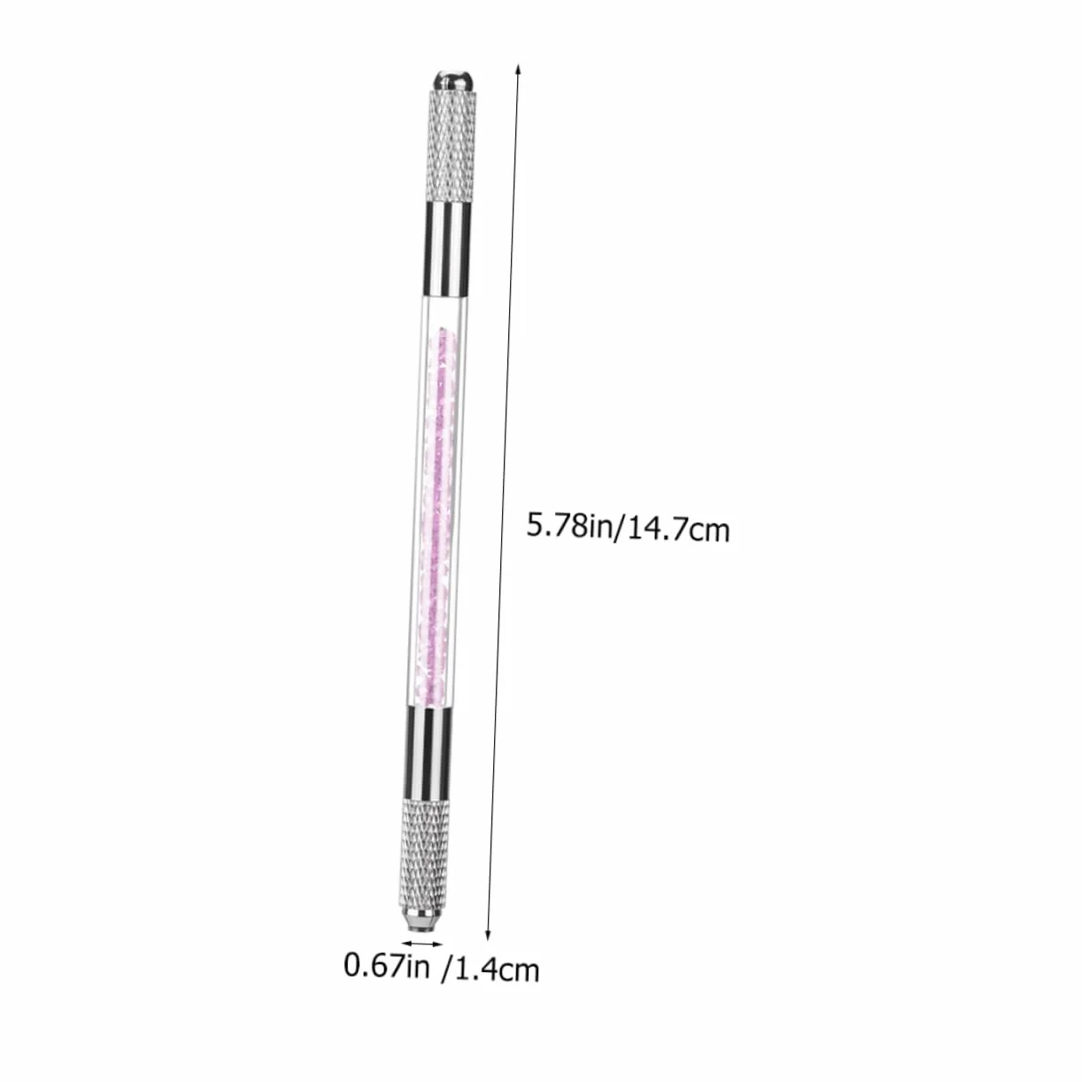 PACKOVE Acrylic Microblading Pen Do Tatuażu Brwi Ręczny Narzędzie Do Tatuażu Profesjonalny Uchwyt Igły Przenośny Sztuka Fioletowy