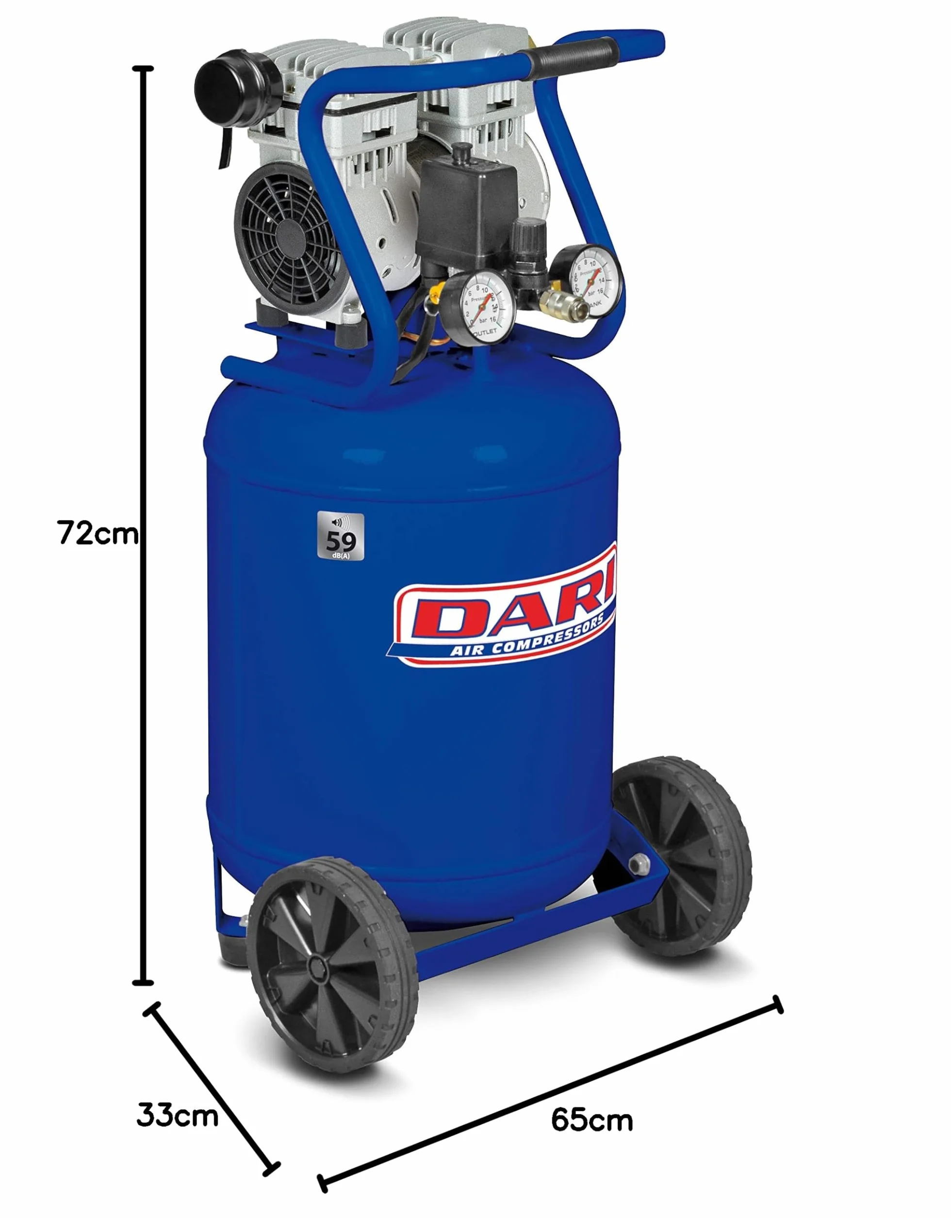 Dari - Siltek cicha pionowa sprężarka 1,3 HP