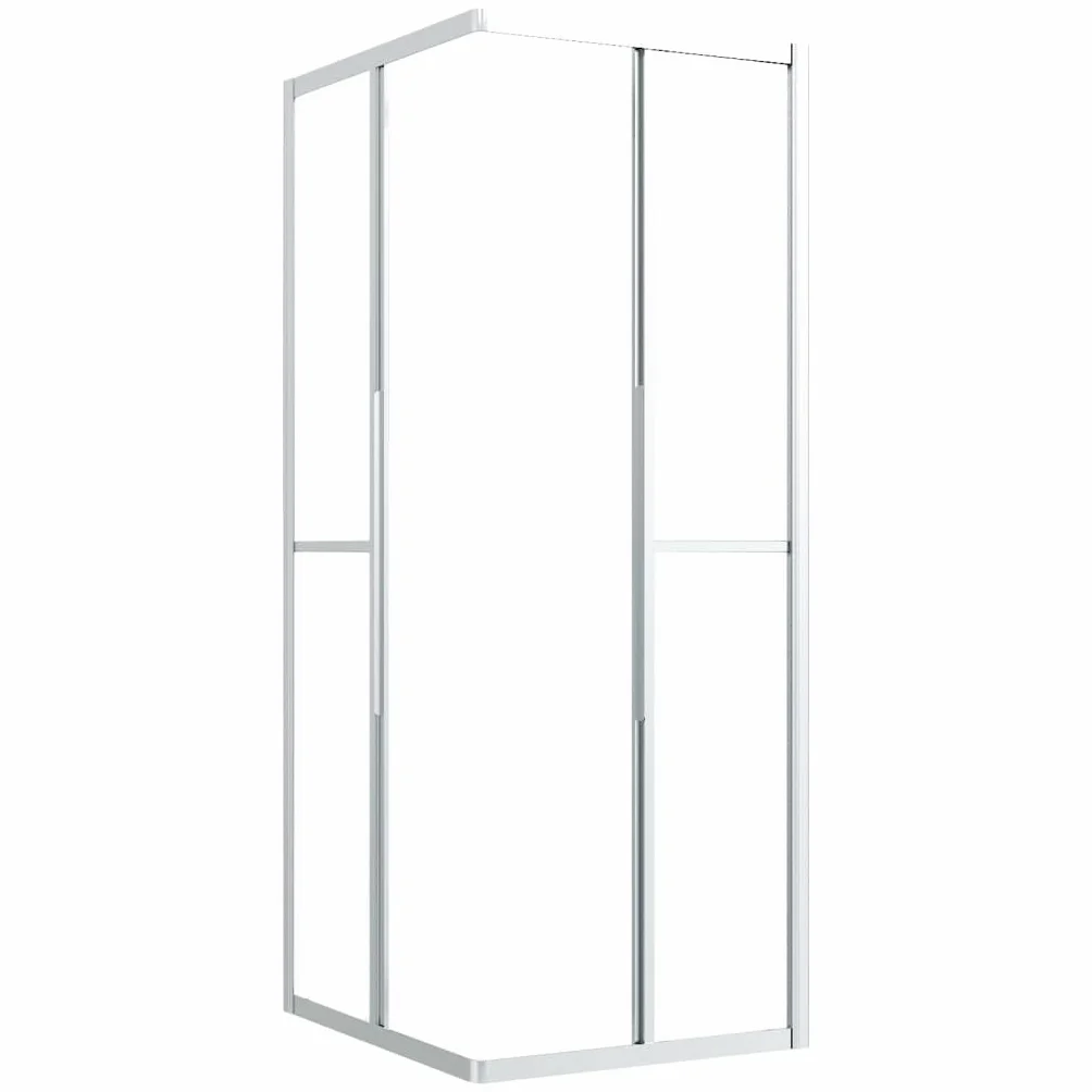 Kabina prysznicowa ESG matowa 90 x 70 x 180 cm do łazienki z ramą aluminiową i szkłem bezpiecznym, zajmuje mało miejsca montaż narożny, ciche rolki, ochrona przed rozpryskiwaniem, uszczelki