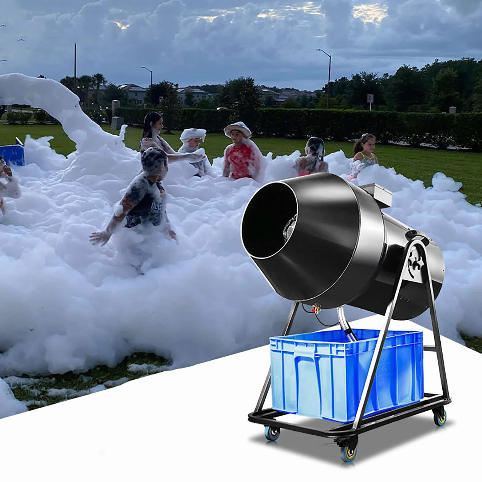 Duża lufa do piany, 3000 W, duża maszyna do piany, pistolet śnieżny, sprzęt imprezowy, pistolet śnieżny na imprezy, do parku wodnego, na basen, imprezę