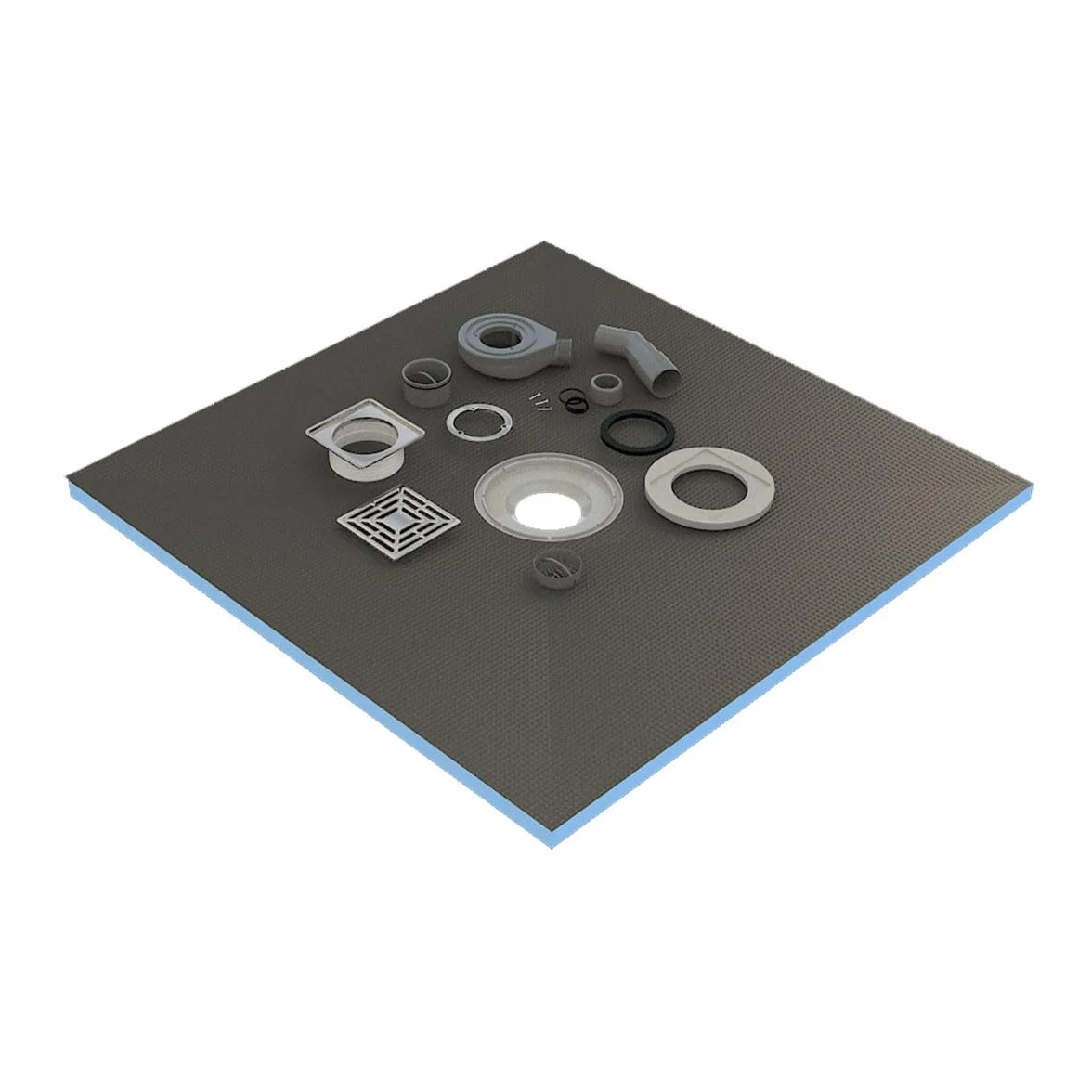 brodzik 80x80x4cm gotowy do układania płytek z syfonem brodzik prysznicowy