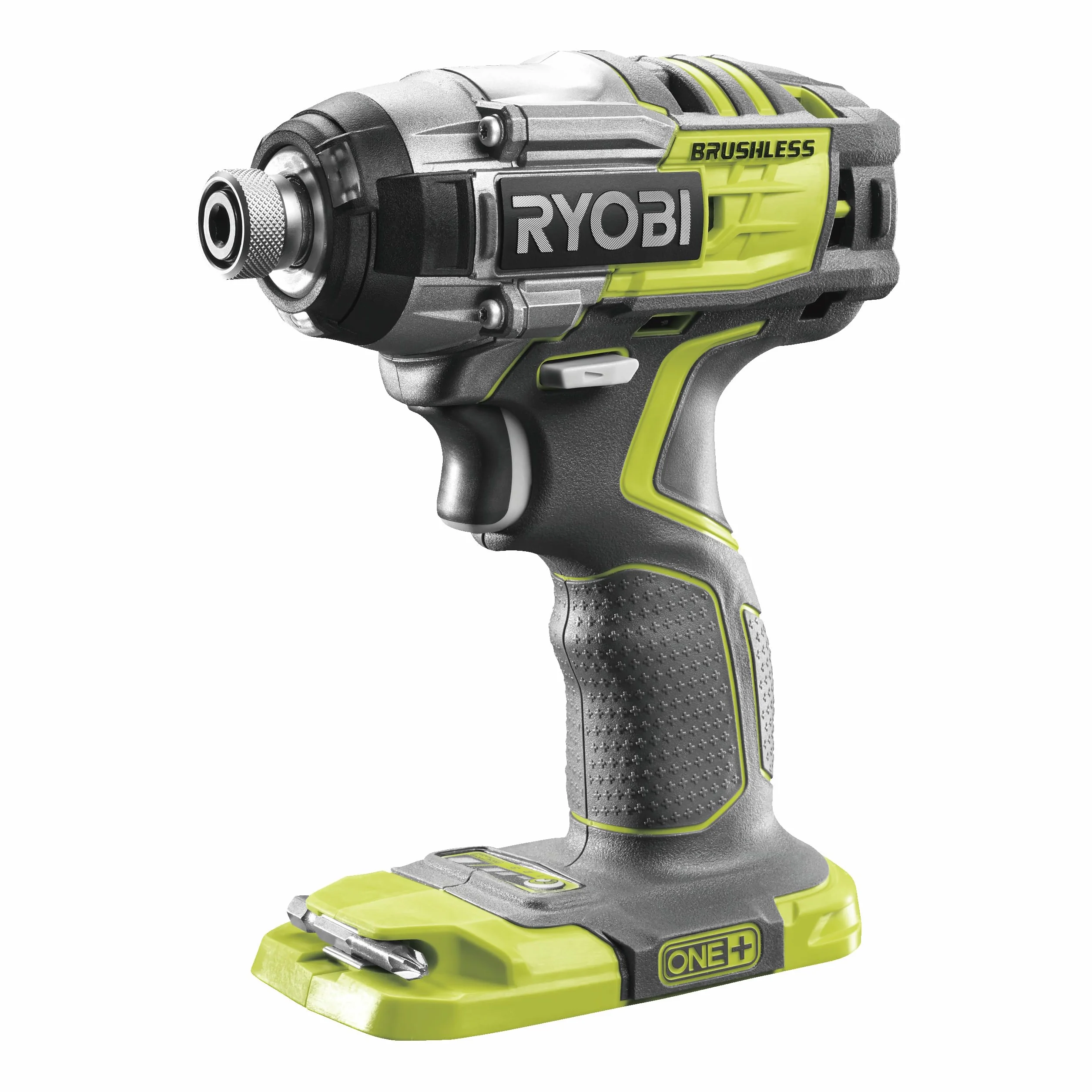 Ryobi Zakrętarka Udarowa 18V, R18IDBL-0, Silnik Bezszczotkowy, Maksymalny Moment Obrotowy 270 Nm, 3 Poziomy Mocy, Szybkozaciskowy Uchwyt 1/4" (6,35 mm), Zestaw Nie Zawiera Akumulatora i Ładowarki