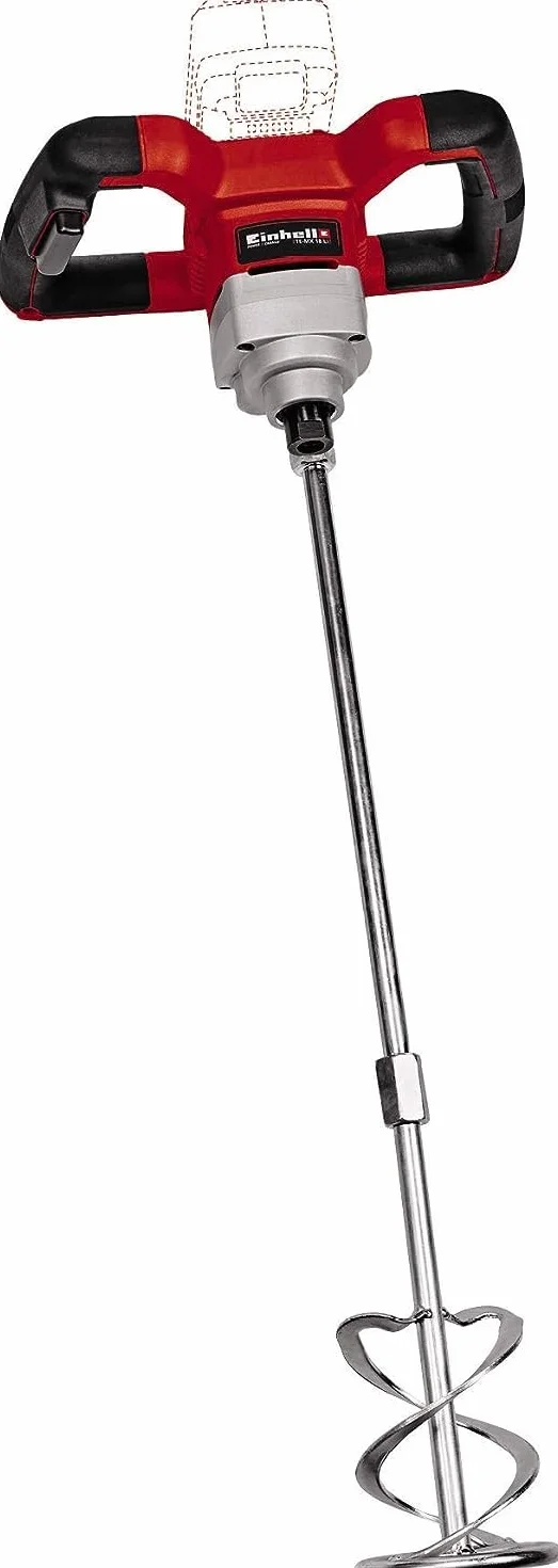 Einhell Akumulatorowe mieszadło do farb i zaprawy TE-MX 18 Li-Solo Power X-Change (Li-ion, 18 V, elektronika prędkości obr. do materiału i zastosowania, bez akumulatora i ładowarki)