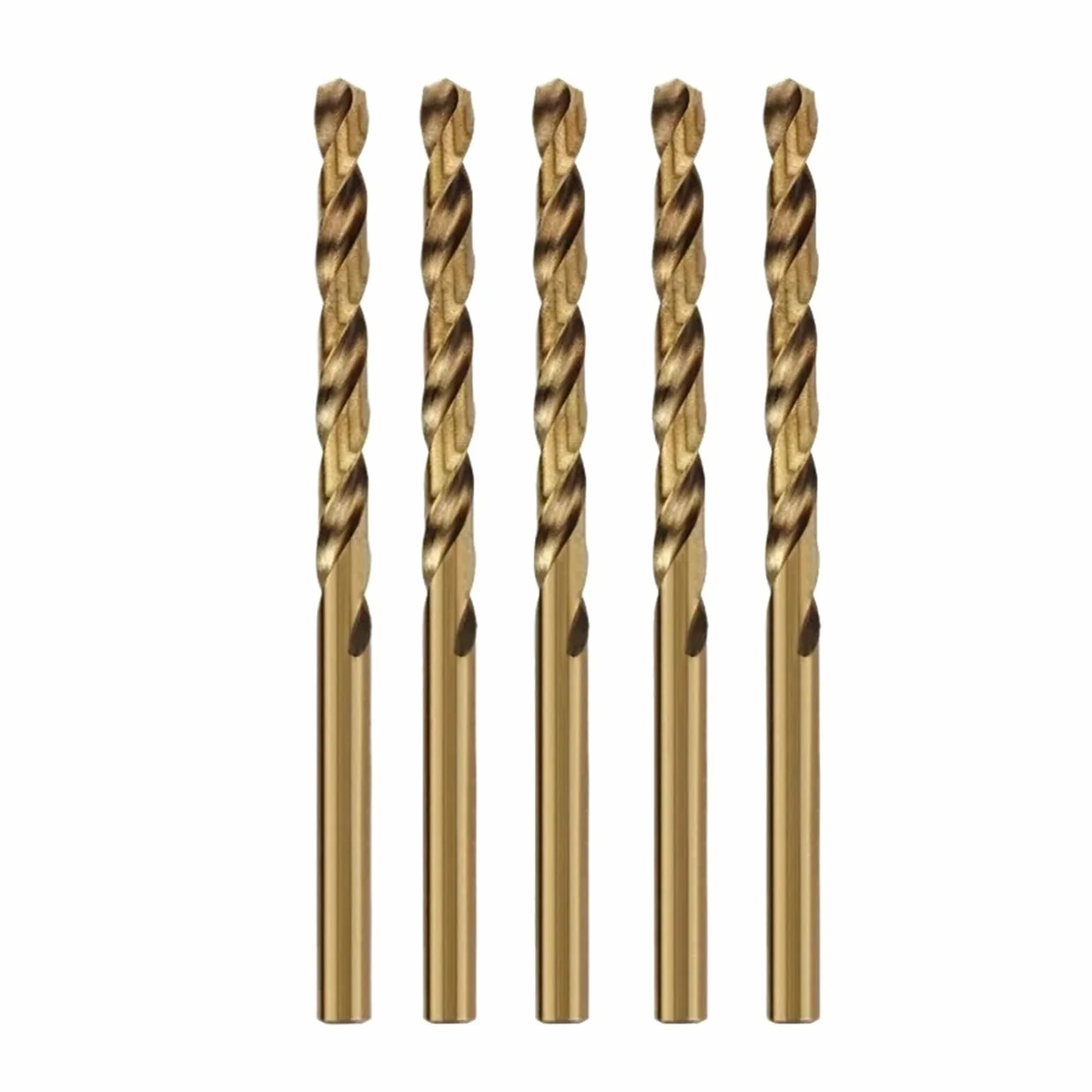 Zestaw 5 wierteł spiralnych HSS M35 z kobaltem do metalu i stali nierdzewnej, akcesoria do narzędzi wiertniczych ze stali szybkotnącej(2.9mm)