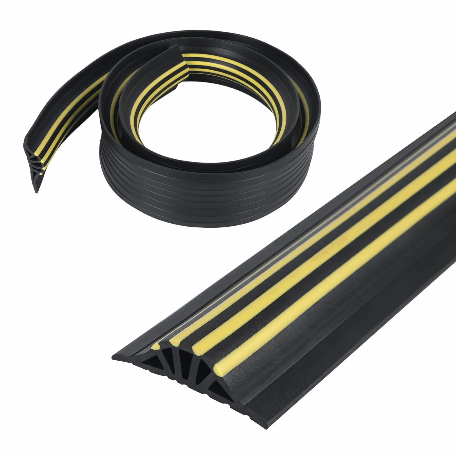 Uszczelka Progowa Drzwi Garażowych 2,5 m XSA-6QA98 Guma EPDM Czarna Uniwersalna Uszczelka Do Drzwi Podłogowych I Przeciwdeszczowych 110 x 30 mm