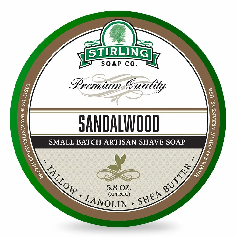 STIRLING Mydło do golenia Sandalwood 170 ml