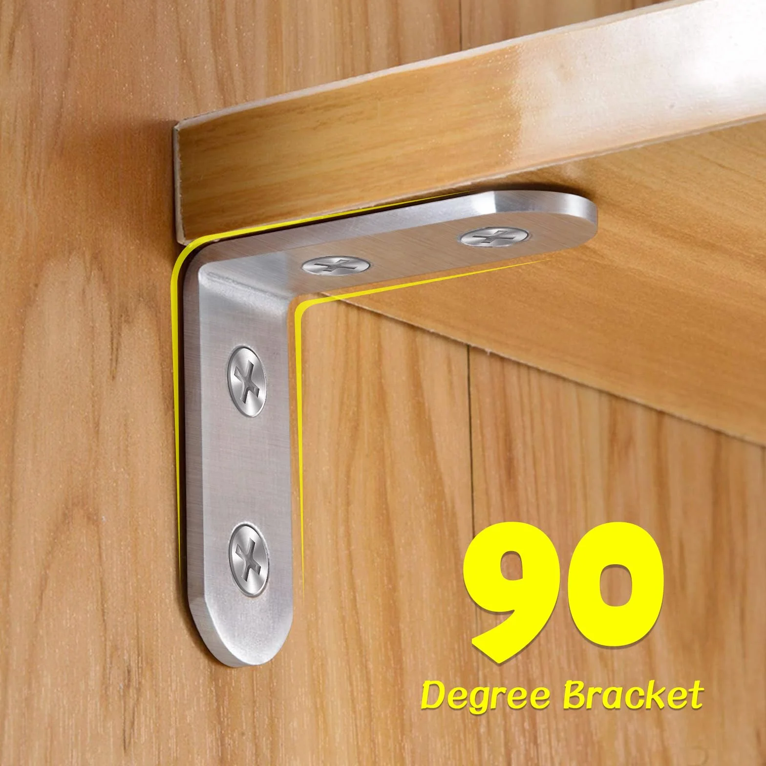 Bolatus 20 sztuk łączników kątowych 40 × 40 mm, kąt metalowy, 90 stopni, stal nierdzewna, z 80 śrubami, do stałego połączenia, stołu, krzesła, regału na książki, kątownik meblowy