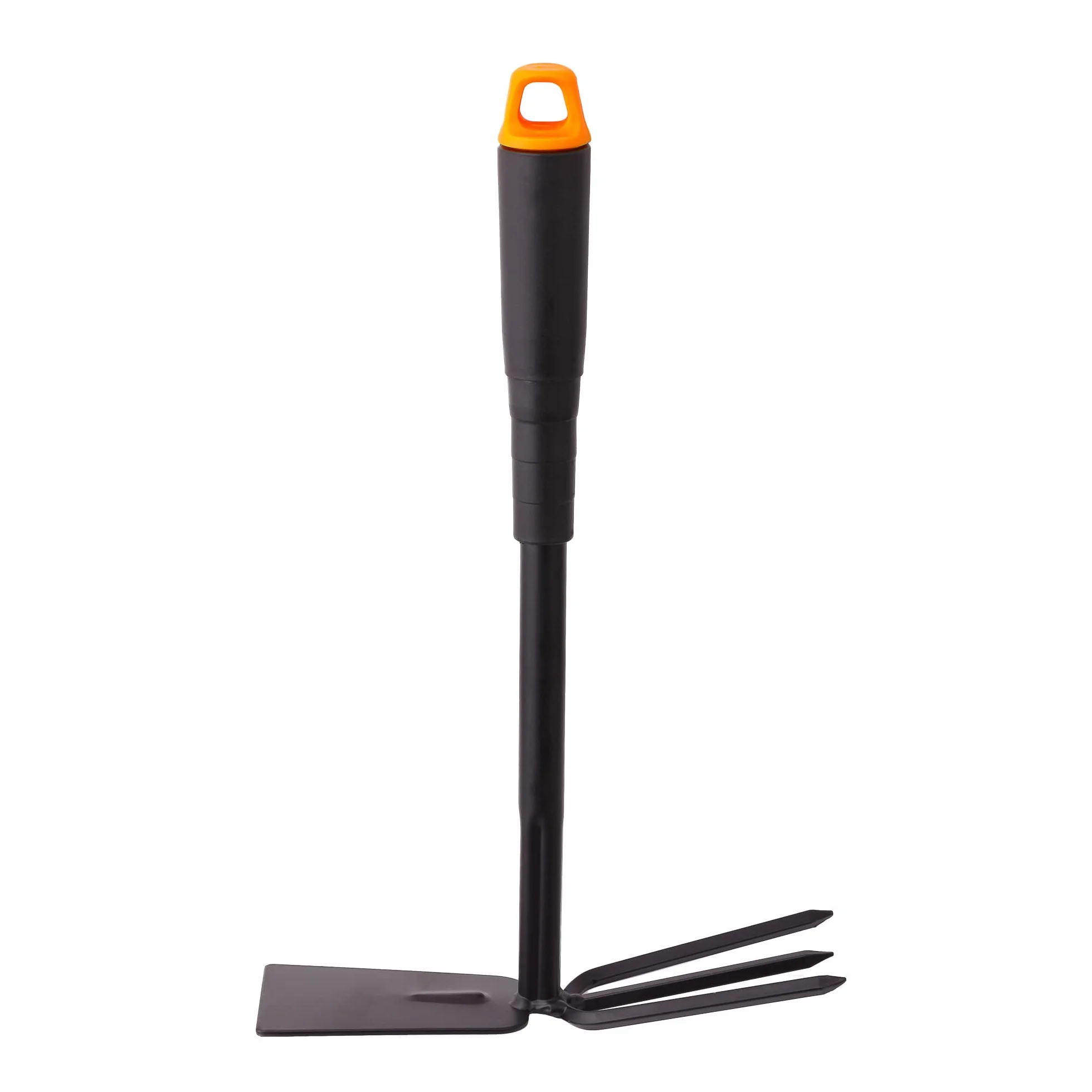 Mivos Motyka z 3 kolcami do uprawy i pielenia ziemi/Podwójna motyczka z 3 zębami/dwugłowicowa metalowa motyka do przesadzania, szerokość 7 cm