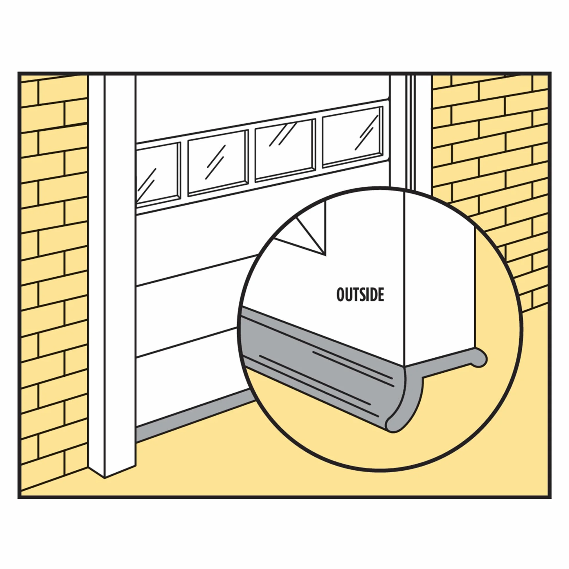Md 16 Rubber Products Garage Door Bottom Seal 03749