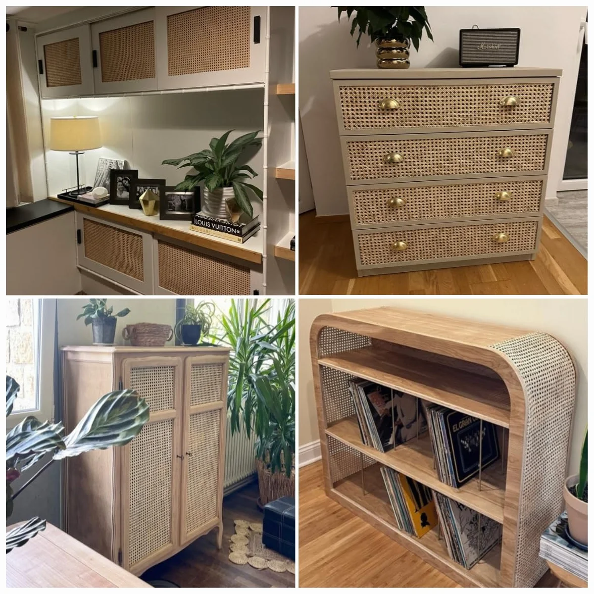 Naturalna kratka wiklinowa na metry - szerokość 65 cm, rattanowa rolka 65 x 300 cm, duży rozmiar do mebli, tapicerki krzeseł