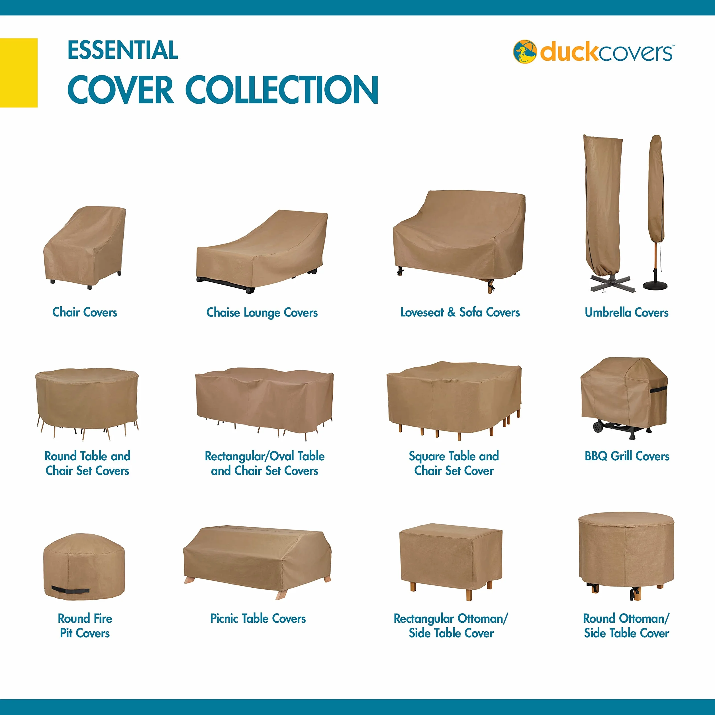 Duck Covers Essential Patio Loveseat 180 cm