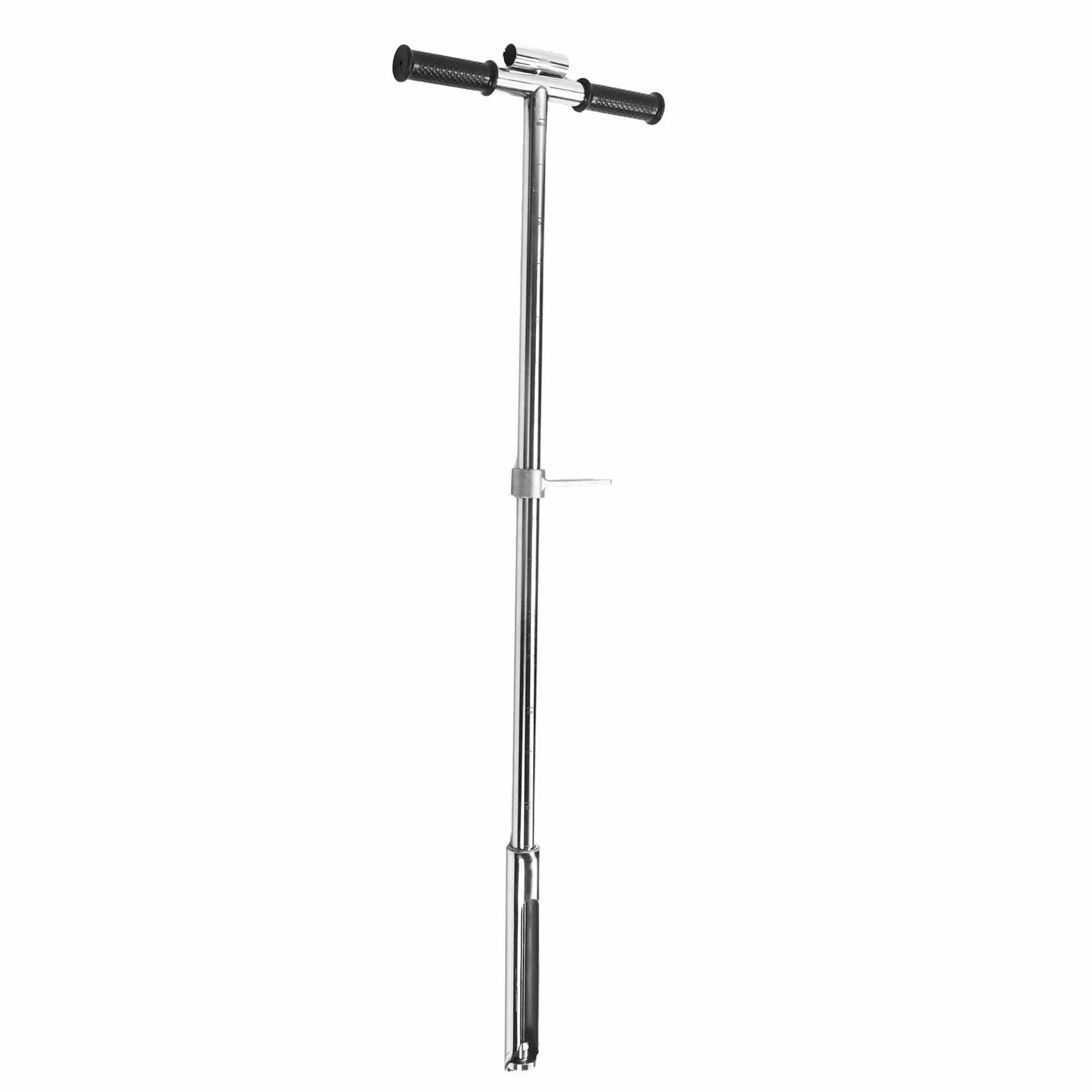 Wakects Sonda do badania gleby, sonda do próbkowania gleby ze stali nierdzewnej, 105 cm, zestaw do testowania gleby w stylu T, z pedałem i uchwytem, wlot 38 mm do pobierania próbek gleby, pielęgnacji