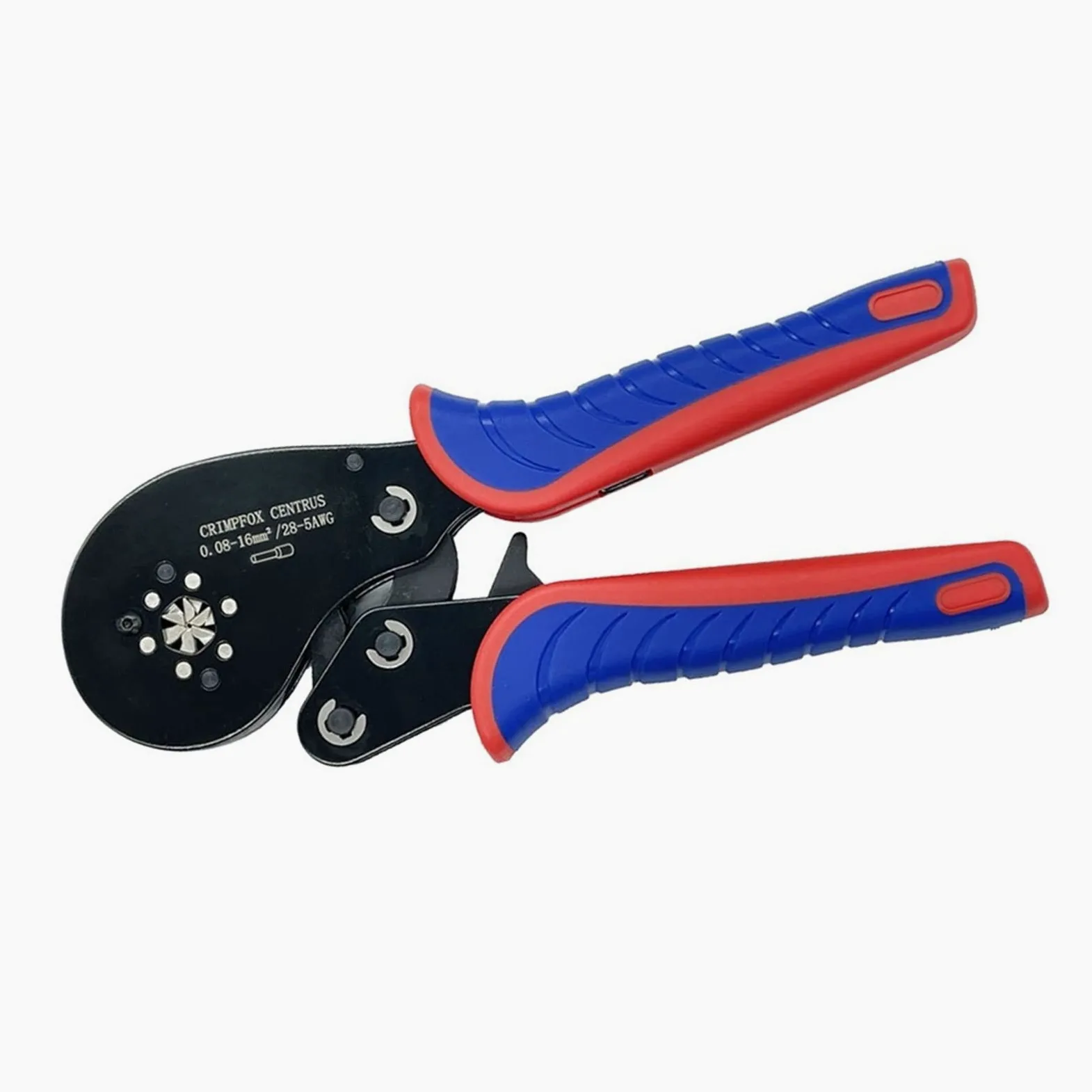 HSC8 16-6 0.08-16mm² zestaw szczypiec do zaciskania końcówek rurowych narzędzie do zaciskania złączy tulejowych precyzyjny zestaw zacisków elektrycznych perfection (Color : HSC8 16-6)