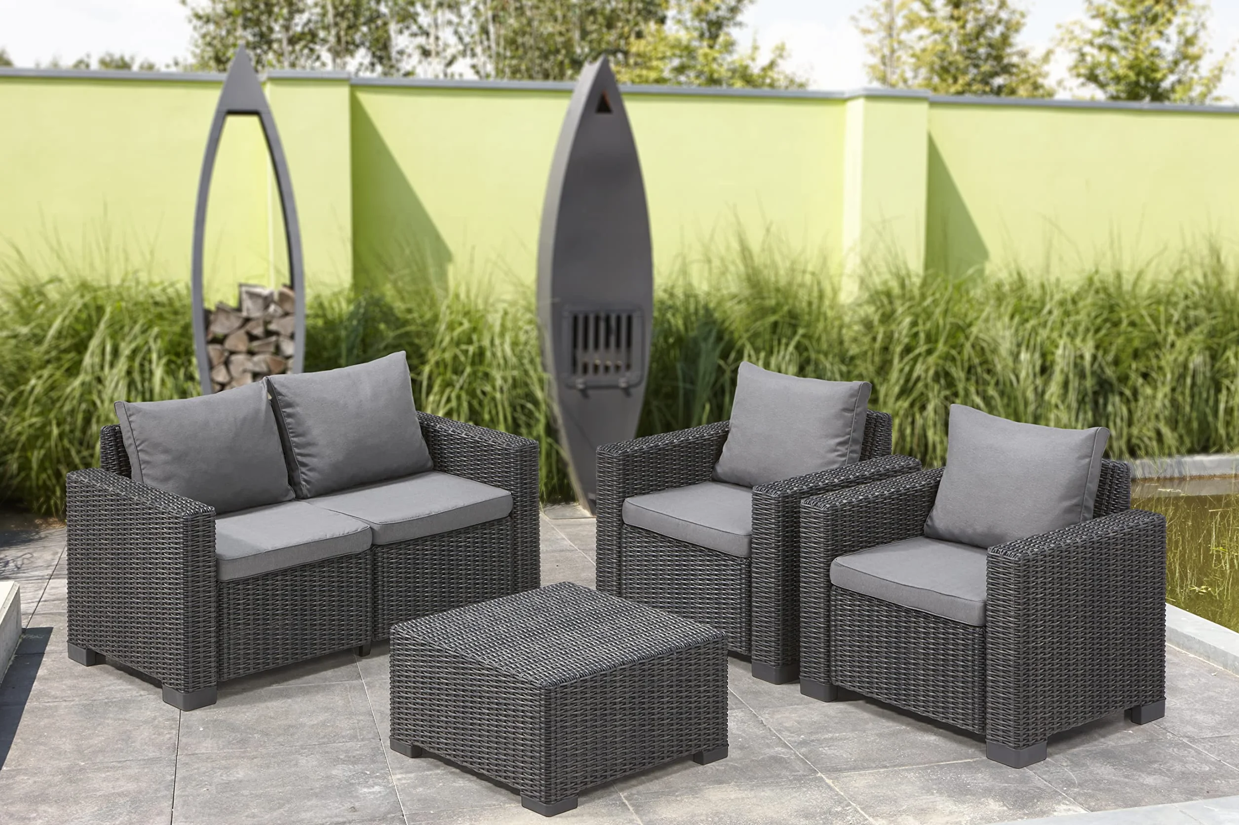 Allibert California Sofa Ogrodowa Panama Cool Grey 141 x 68 x 72 cm