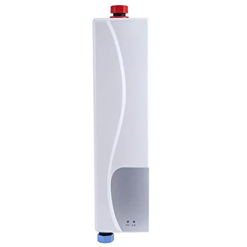 Kompaktowy 3000W Mini Elektryczny Podgrzewacz Wody Natychmiastowy Elektryczny Podgrzewacz Wody Z Kranem W Kuchni Łazienki(Biały)