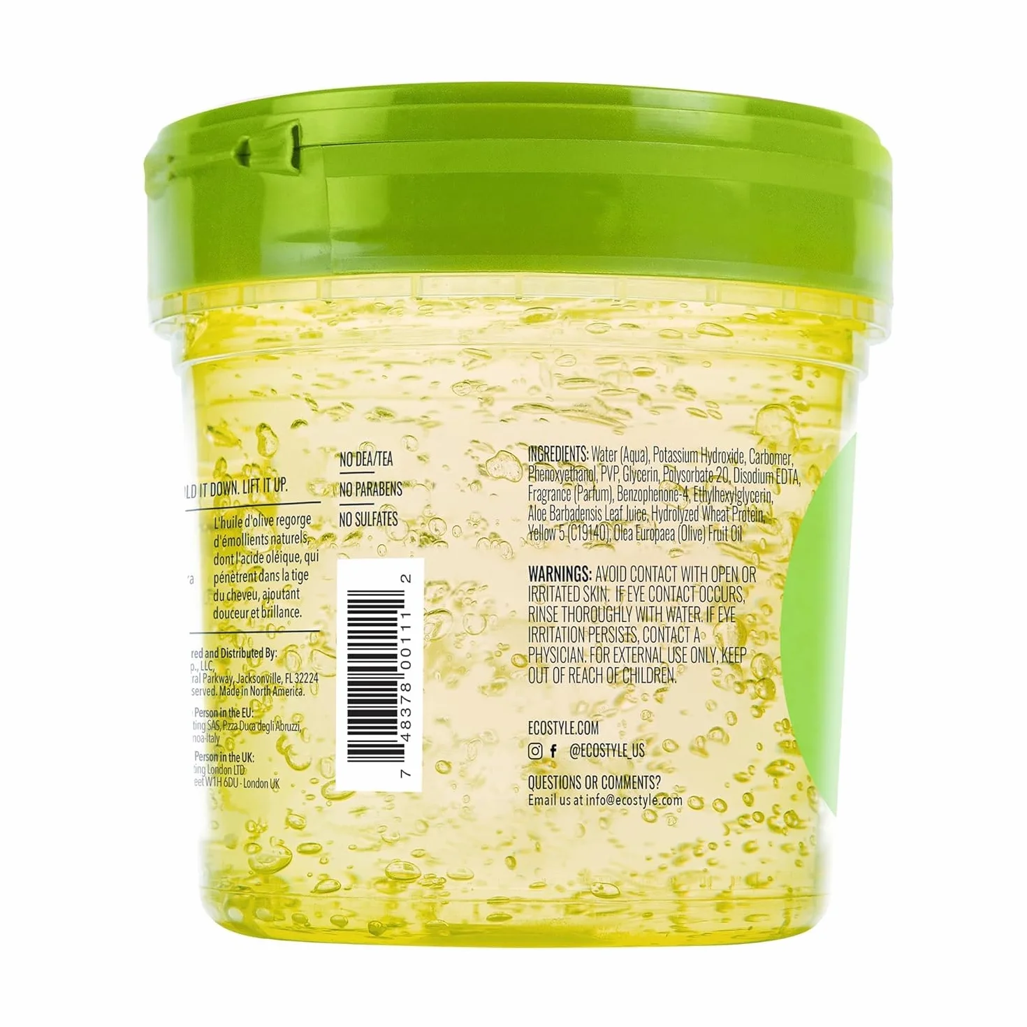 eco style r żel oliwkowy 236 ml | Zielony