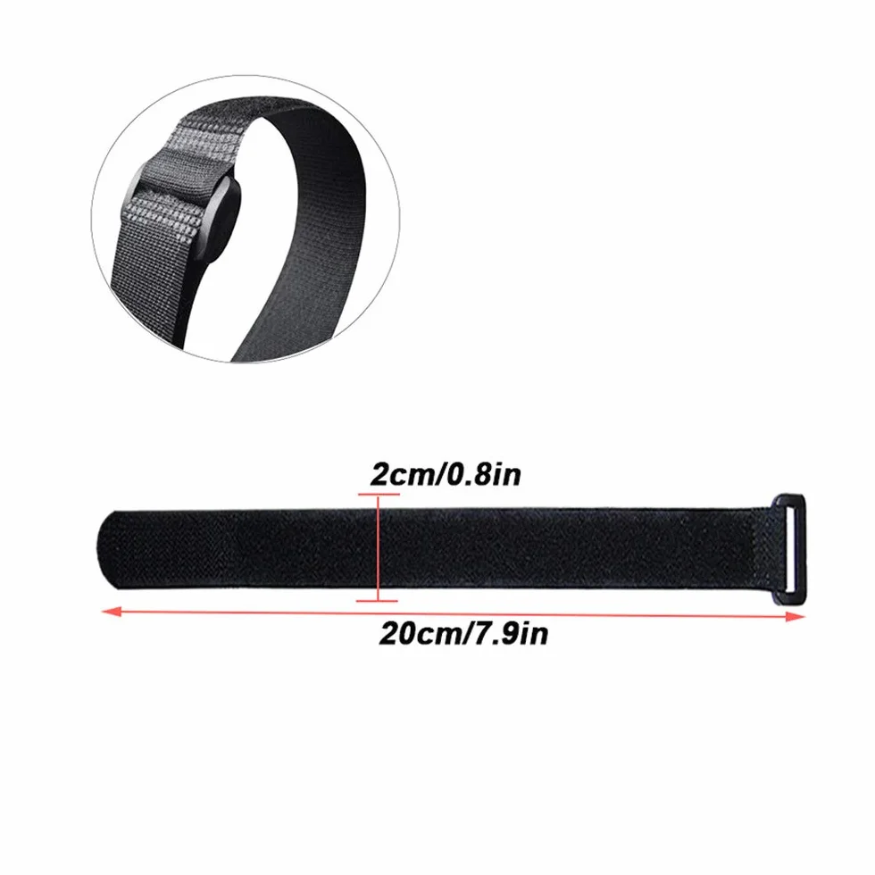 30 sztuk 20 x 2 cm zestaw nylonowych opasek kablowych, paski kablowe wielokrotnego użytku, regulowane zapięcia na kable z haczykiem i klamrą (czerwony żółty niebieski zielony różowy czarny)