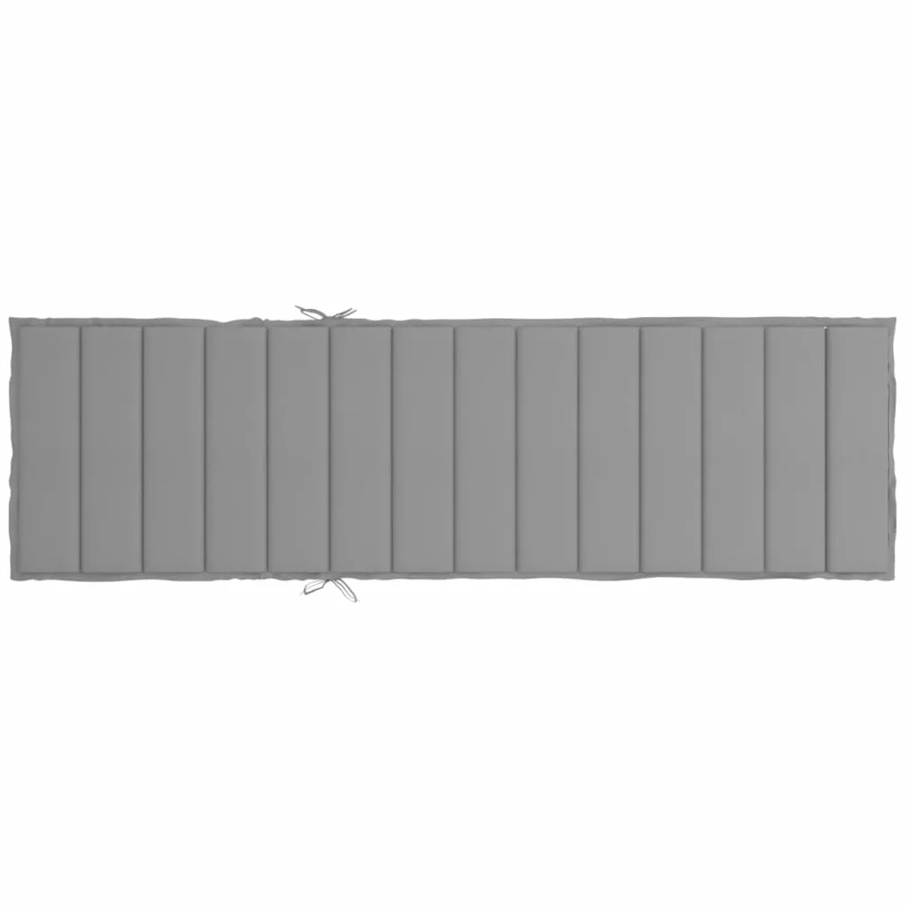 vidaXL Poduszka na leżak, szara, 200x60x3 cm, tkanina Oxford