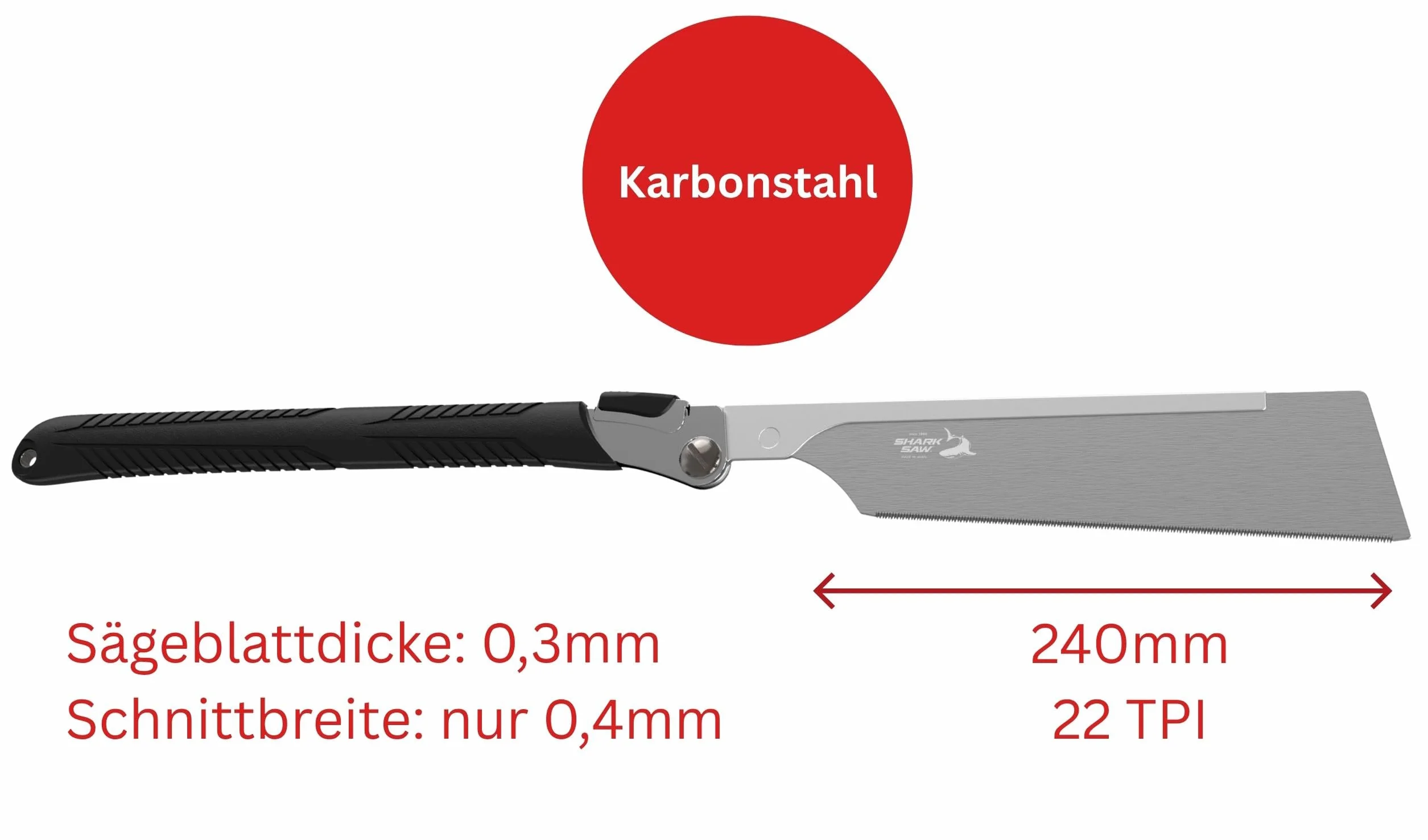 FAMEX 5527 Profesjonalna piła japońska Dozuki 240 mm ze stali węglowej – bardzo drobna 22 TPI – grubość 0,3 mm – wyprodukowana w Japonii – piła ręczna składana, dla majsterkowiczów i do zastosowań