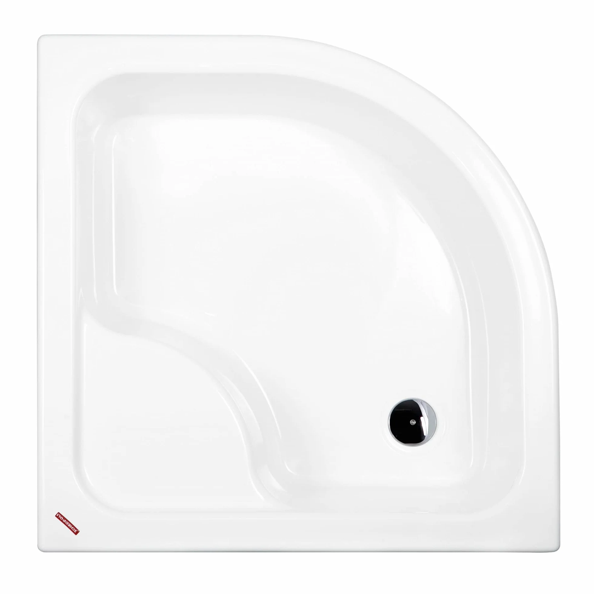 Sellon24® Brodzik prysznicowy, wspornik styropianowy, biały, stabilny, gładki, płytkowy, nośnik EPS pod prysznic, wanna akrylowa, głęboka wysokość konstrukcyjna 41 cm (N_80 x 80 x 41_R55)