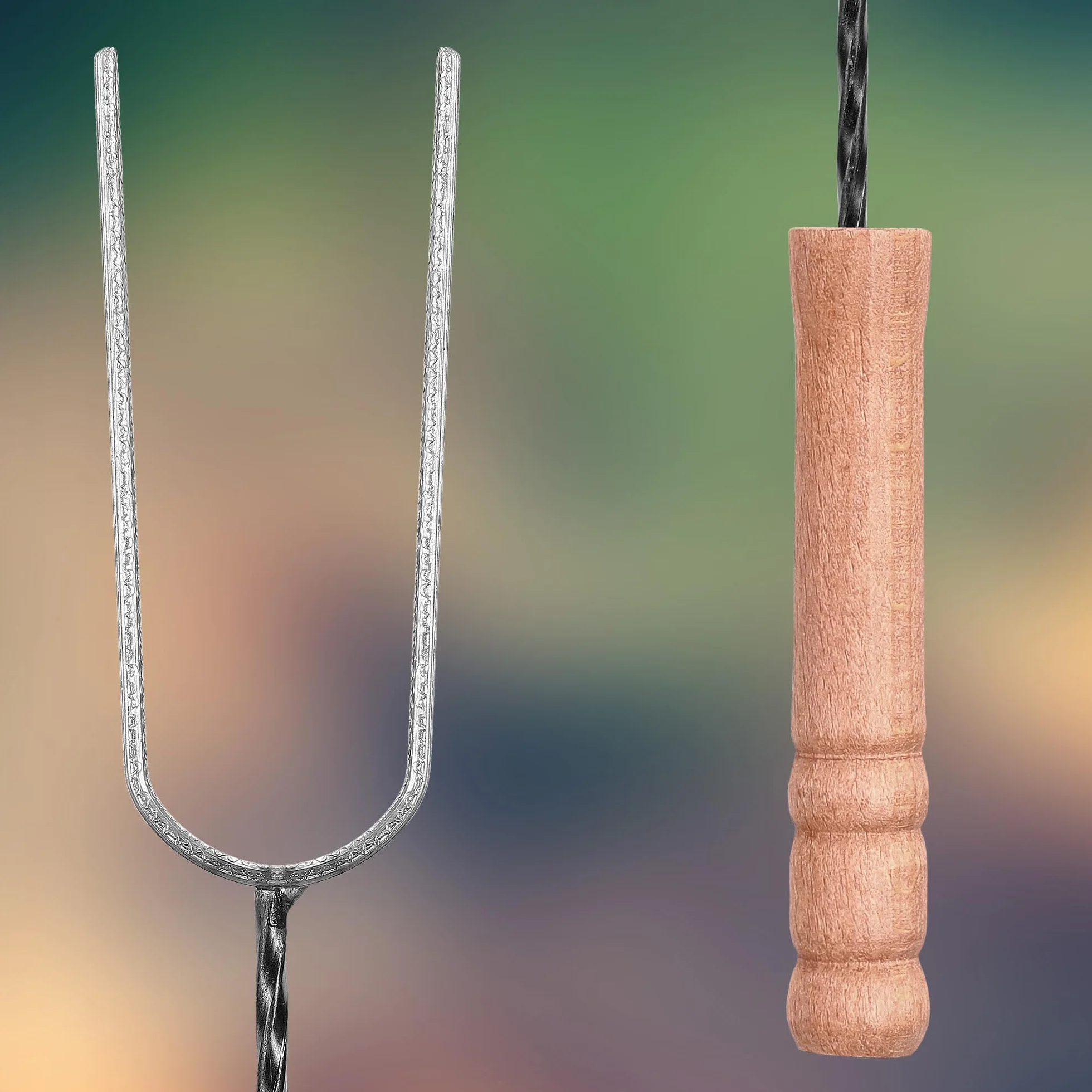 KOTARBAU® Zestaw 10 szt. Widełki Ogniskowe - 100 cm - Kijek na Kiełbasę - Widelec na Ognisko - Widełki na Grilla