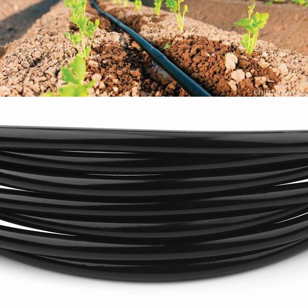 Rura do Nawadniania, 5 M 10 M 20 M 3 Rodzaje Węży z Tworzywa Sztucznego PVC średnica Wewnętrzna 4 Mm średnica Zewnętrzna 7 Mm Wąż do Nawadniania z Mikrokroplownikiem(20m)
