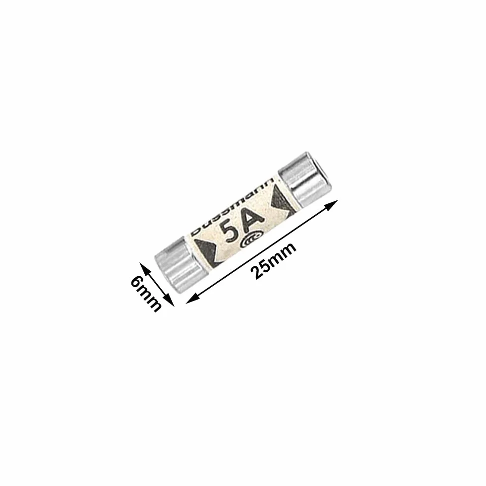 Zestaw bezpieczników QitinDasen 3 wartości 16 szt. BS1362, 25 X 6,3 mm Ceramiczna tuba kasety bezpieczników, 240V Wtyczka bezpiecznika domowego (3A / 5A / 13A)