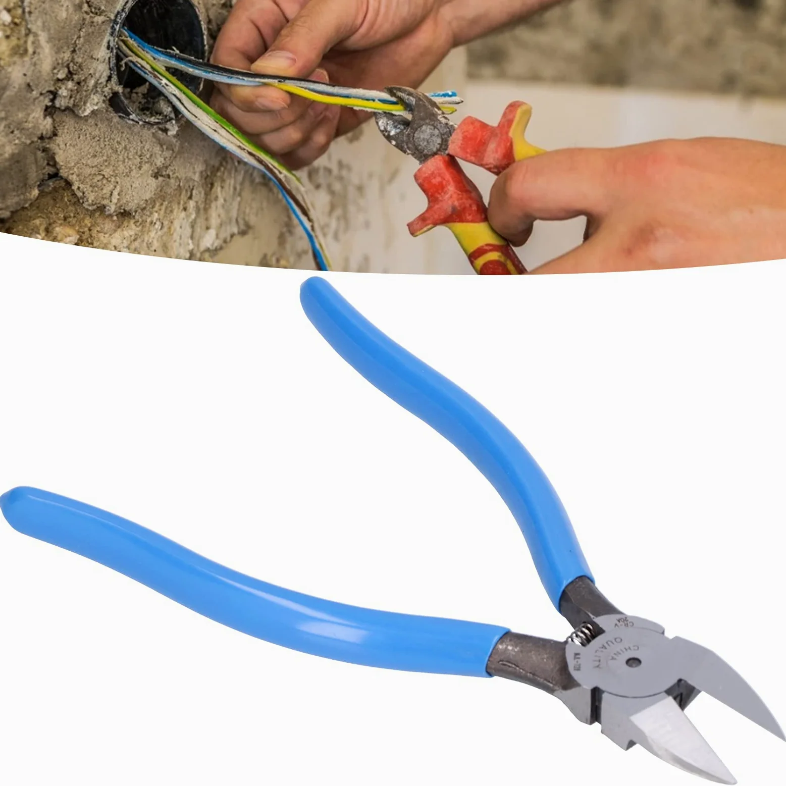 Zestaw szczypiec kombinowanych DIY Professional Repair, szczypce diagonalne chromowane, narzędzia i sprzęt do nitowania, szczypce do cięcia drutu ze stali wanadowej, miniaturowe szczypce tnące boczn