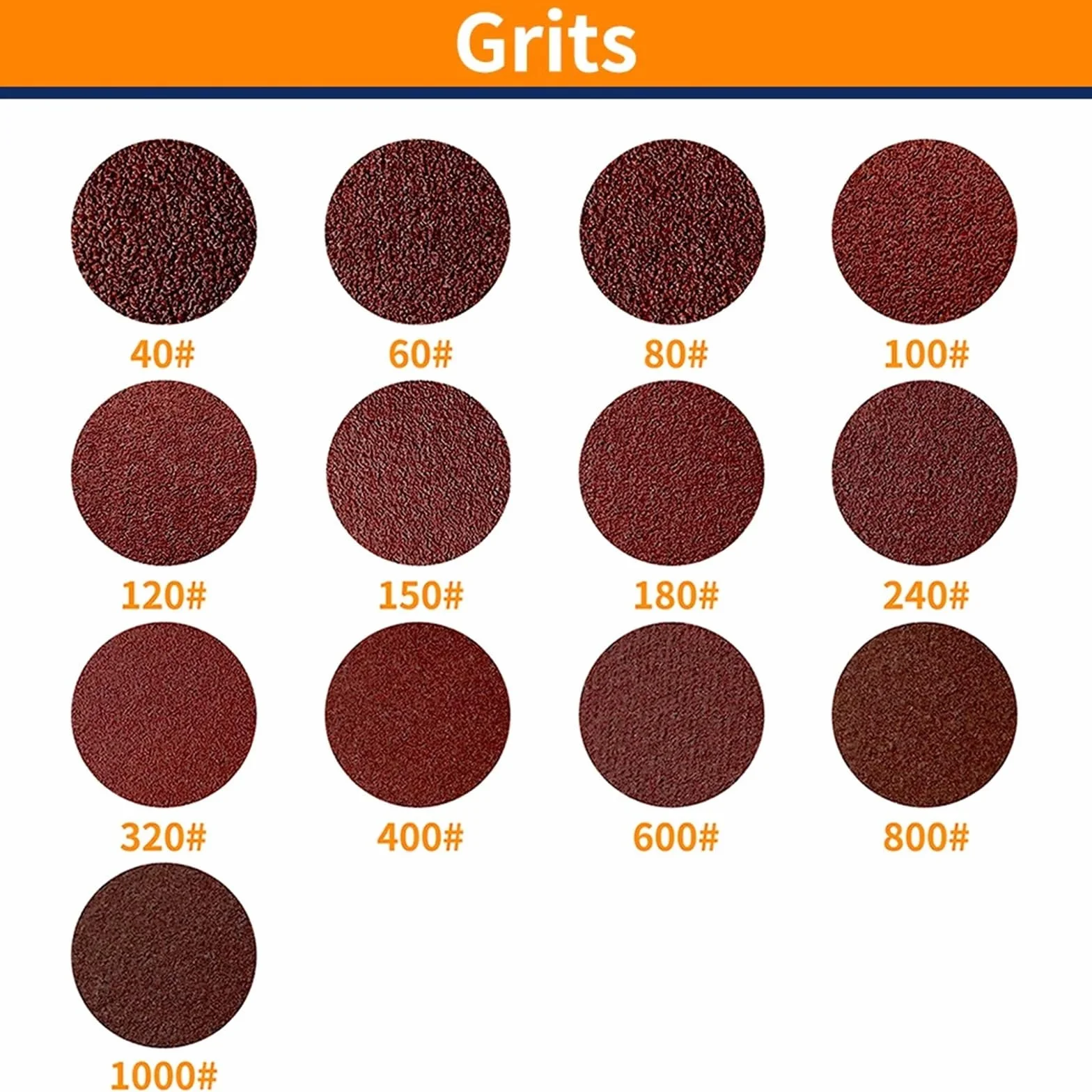 Pasy szlifierskie, Taśma szlifierska 5 szt. 50 mm x 1800 mm, ziarno 40-1000 Tlenek glinu do szlifowania drewna i metalu(5pcs 150 Grit)
