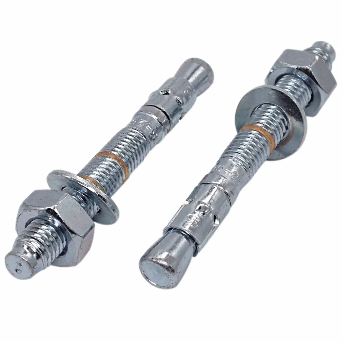 Kotwy klinowe M12 x 90 mm (opakowanie 10 szt.) kołki metalowe, mocowanie śrubowe do muru, kotwa rozprężna do betonu (10, M12 x 90 mm)