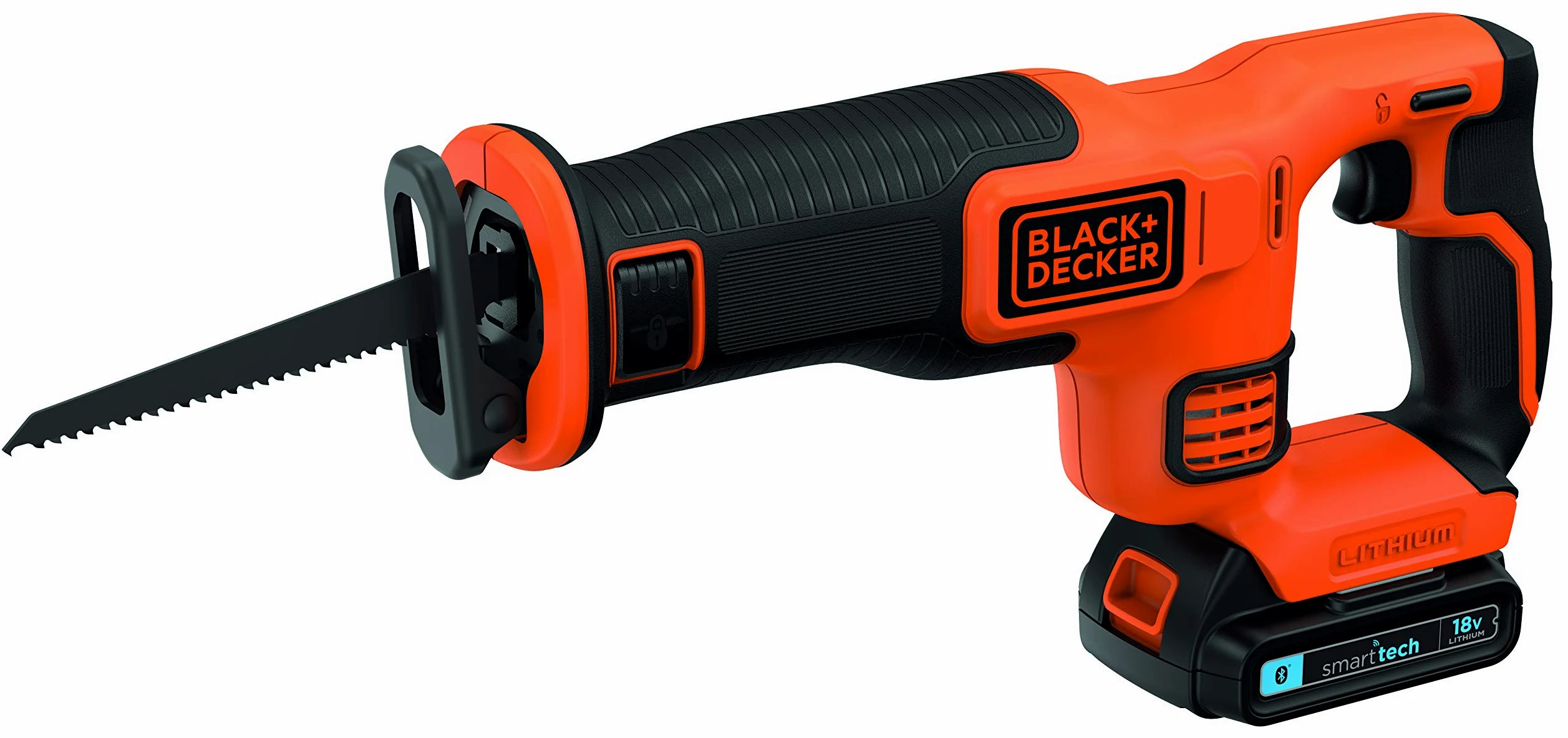 Black + DECKER BDCR18E1-QW akumulatorowa piła szablasta, 1 bateria, 1 ostrze 140 mm, 18 V