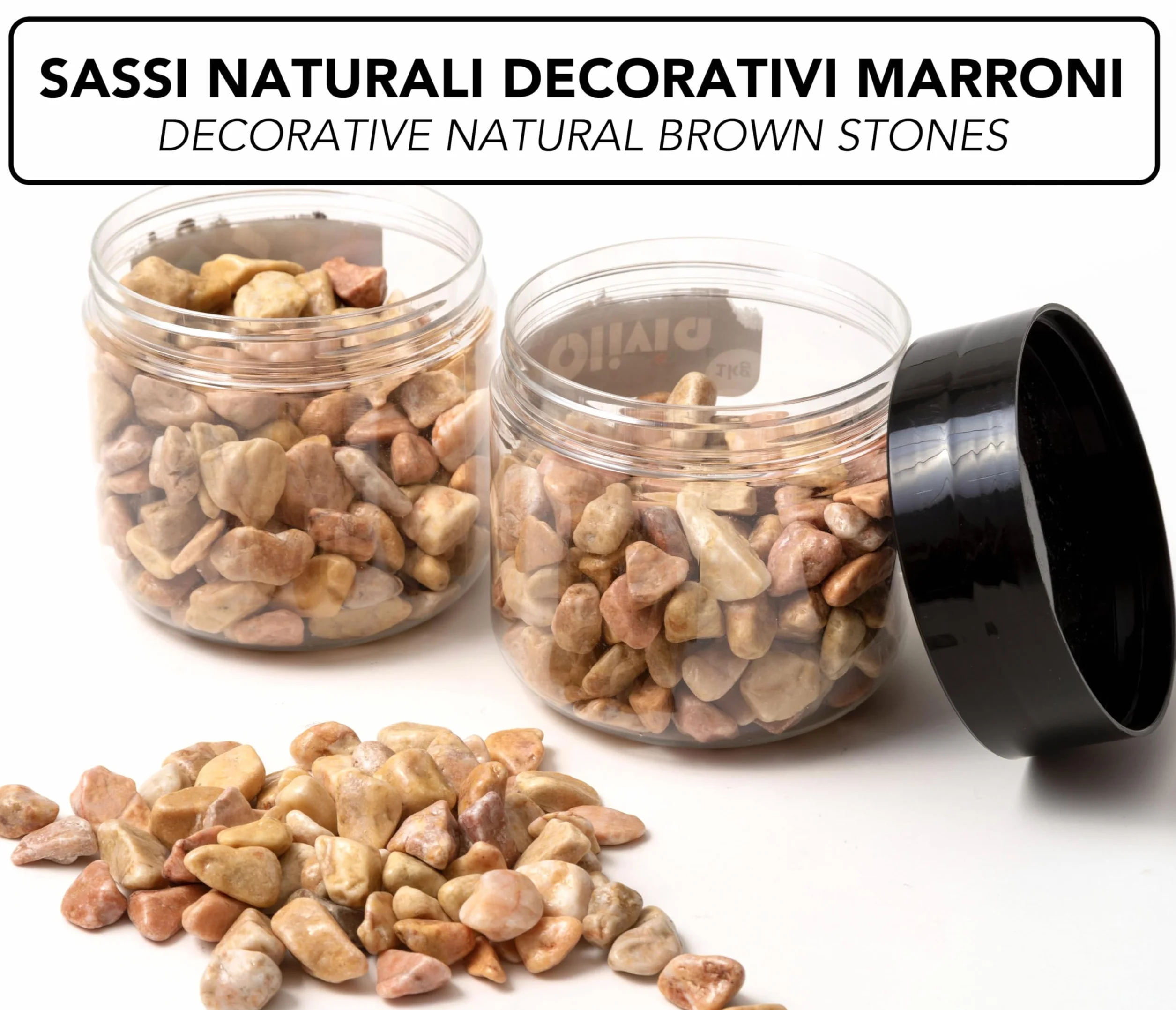 IPEA Kamienie dekoracyjne naturalne 8-10 mm 1 kg do wazonów ogrodowych akwarium