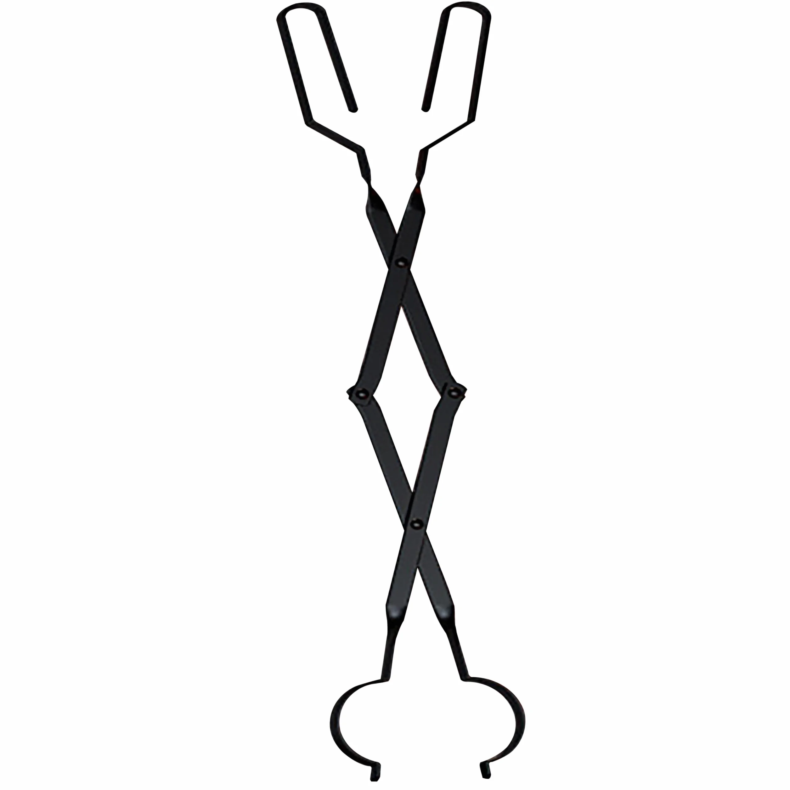 Kingson Arc Design Szczotki do kominka – 66 cm Chwytak do drewna opałowego do kominka wewnętrznego, paleniska na zewnątrz i ogniska obozowiskowego – szlifowany kolor czarny