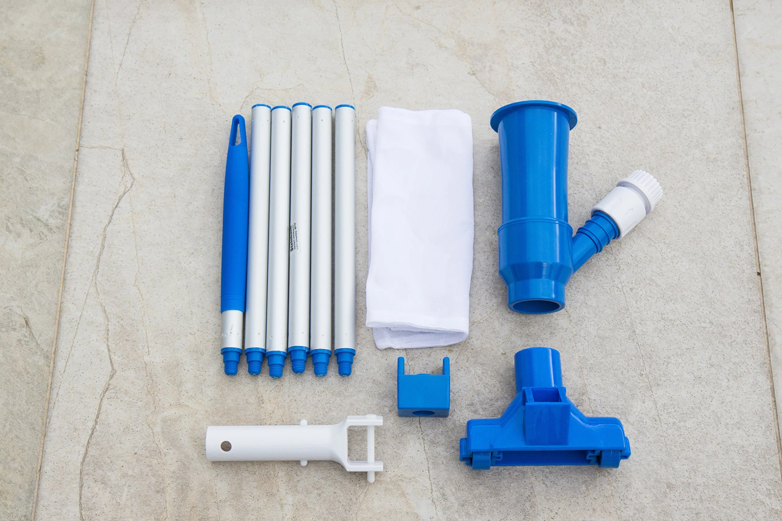 Steinbach Duo 61170 środek do czyszczenia podłóg basenowych z aluminiowym drążkiem 1,5 m