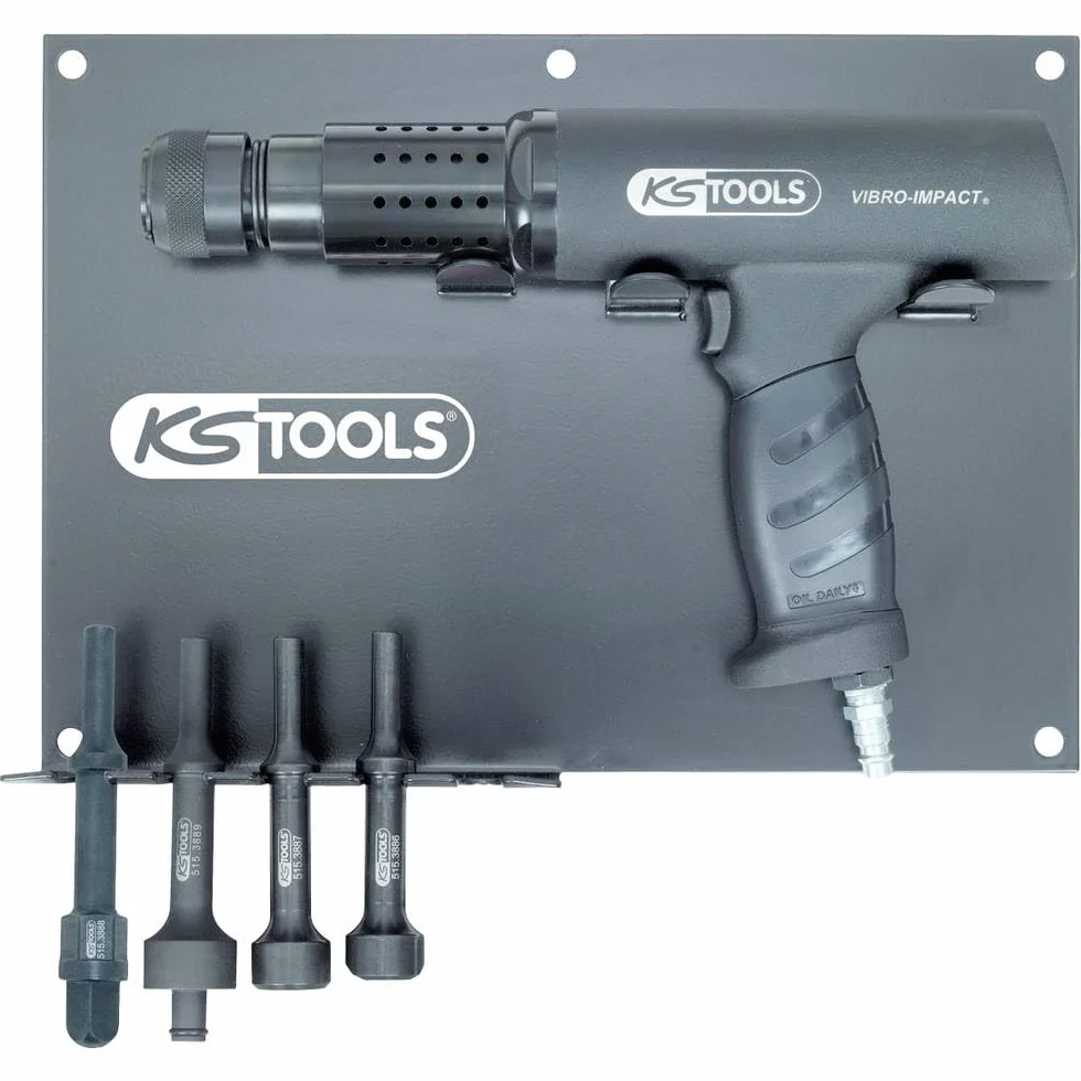 KS Tools 515.3880 Vibro-ImpactZestaw pneumatycznych młotówudarowo-obrotowych 6-szt z uchwytem