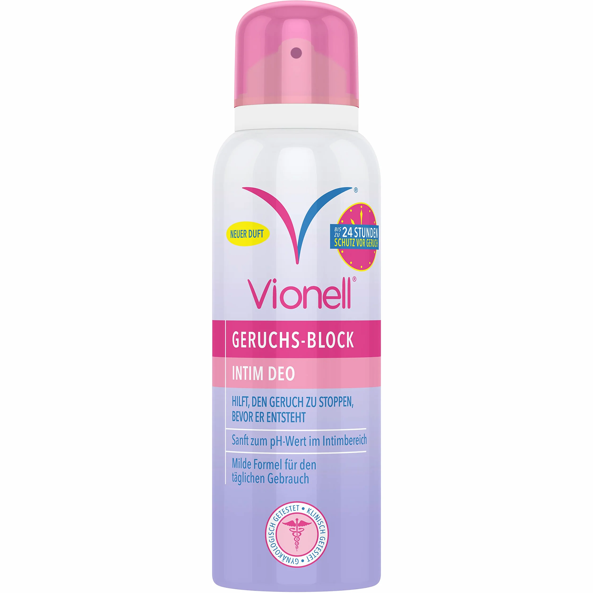 Vionell Dezodorant intim dla kobiet, dezodorant intymny, łagodny dezodorant dla kobiet, 125 ml