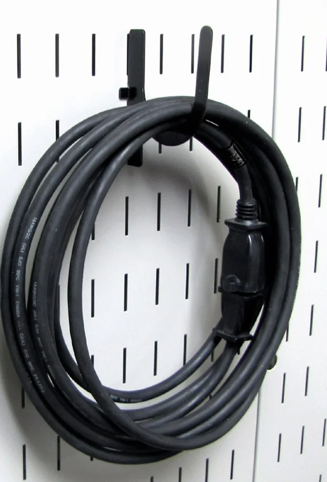 Wall Control KT-400-WRK B deska narzędziowa szczelinowa stacja robocza zestaw akcesoriów tylko tablica pegboard, czarny